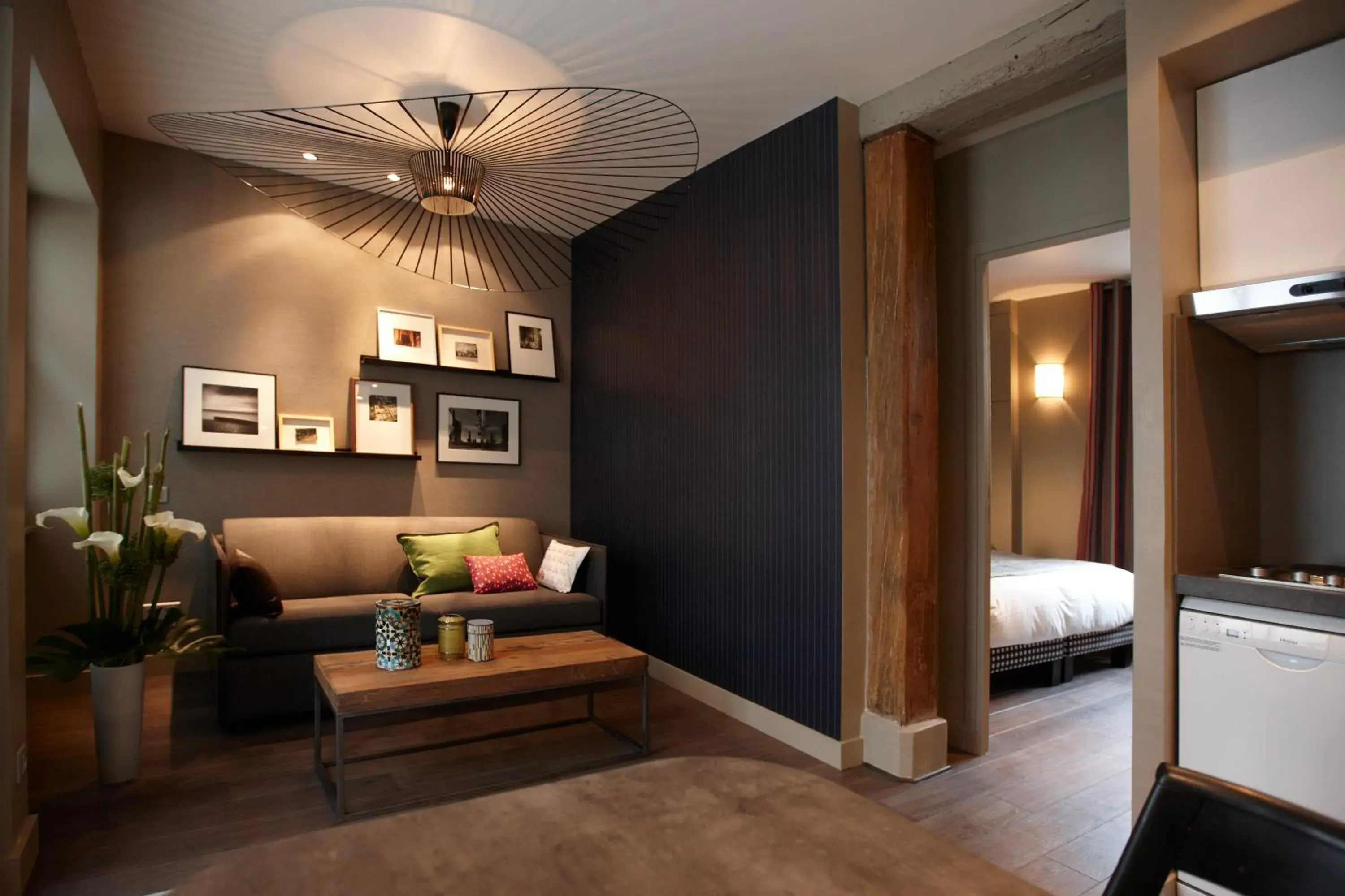 Living room, Bed in Hotel Louison Living room, Bed in Hotel Louison