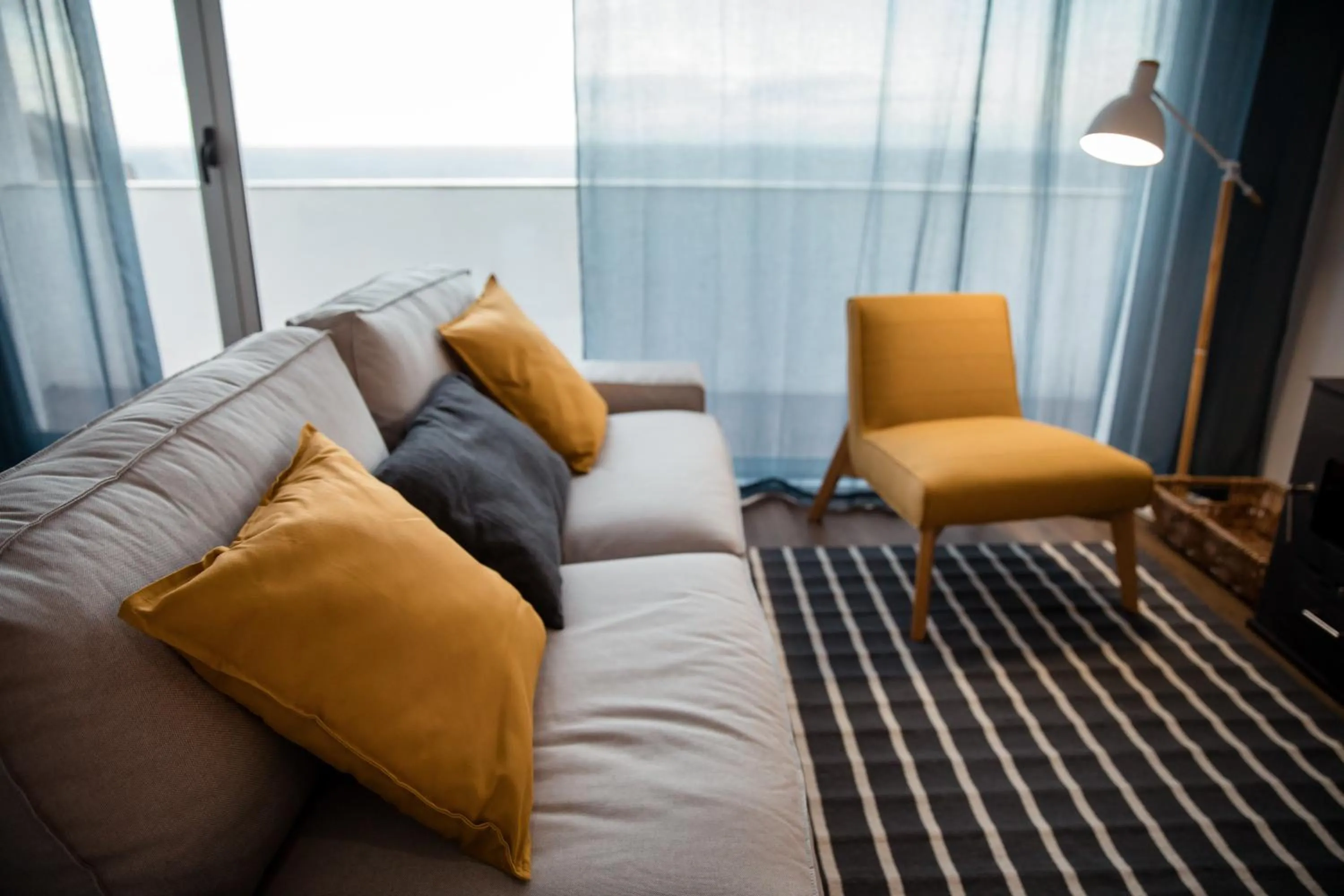 Living room in Slope House