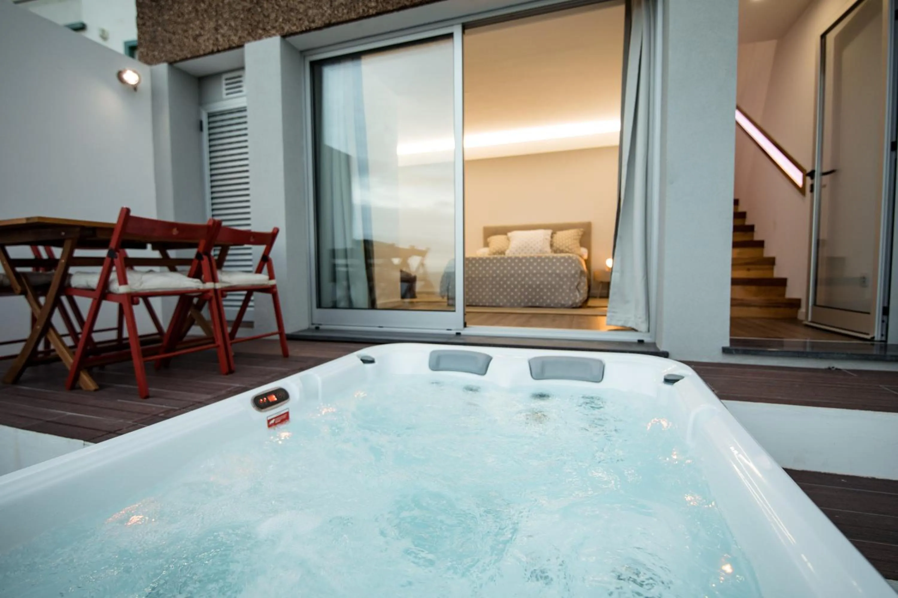 Hot Tub in Slope House