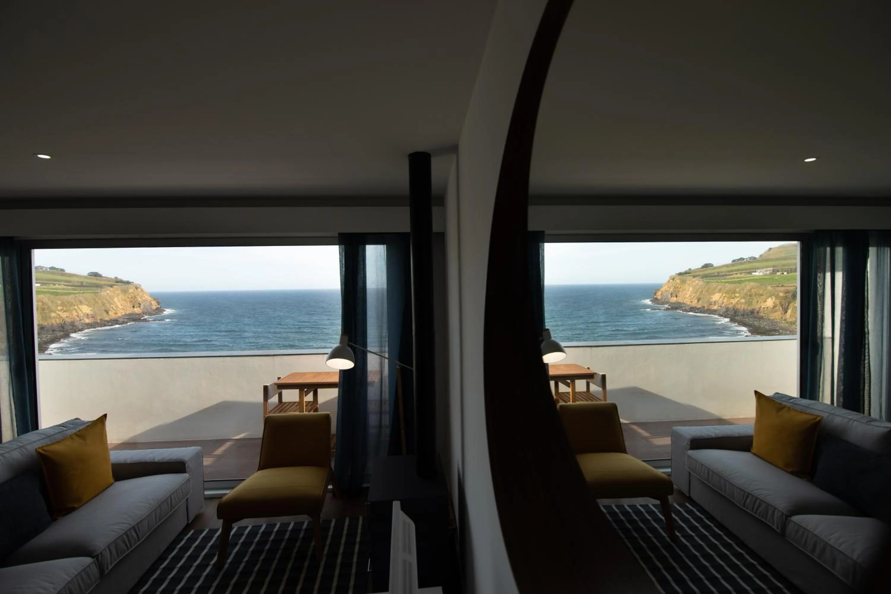 Living room in Slope House