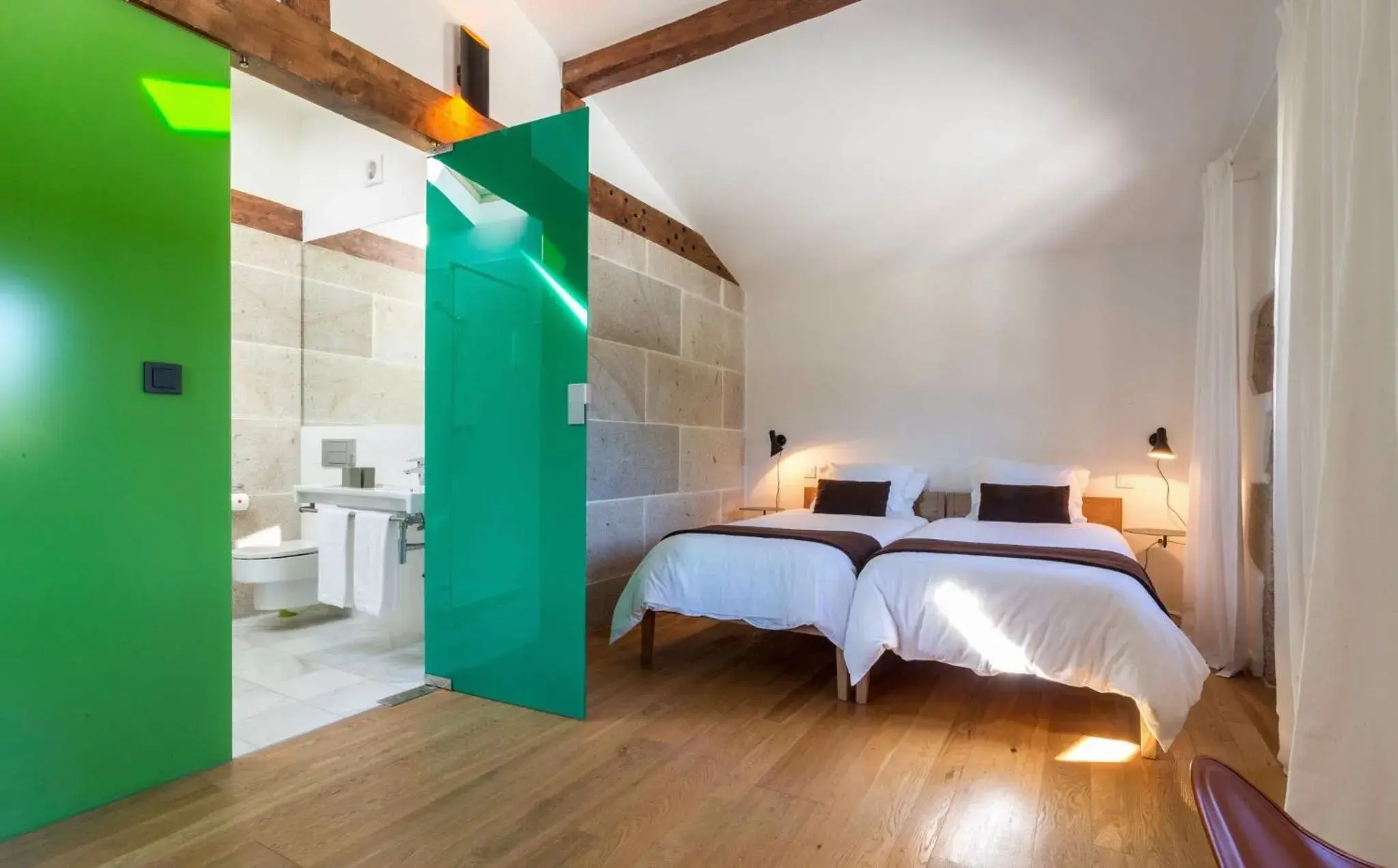 Twin Room with Extra Bed (Optional) - single occupancy in Os Lambráns Twin Room with Extra Bed (Optional) - single occupancy in Os Lambráns