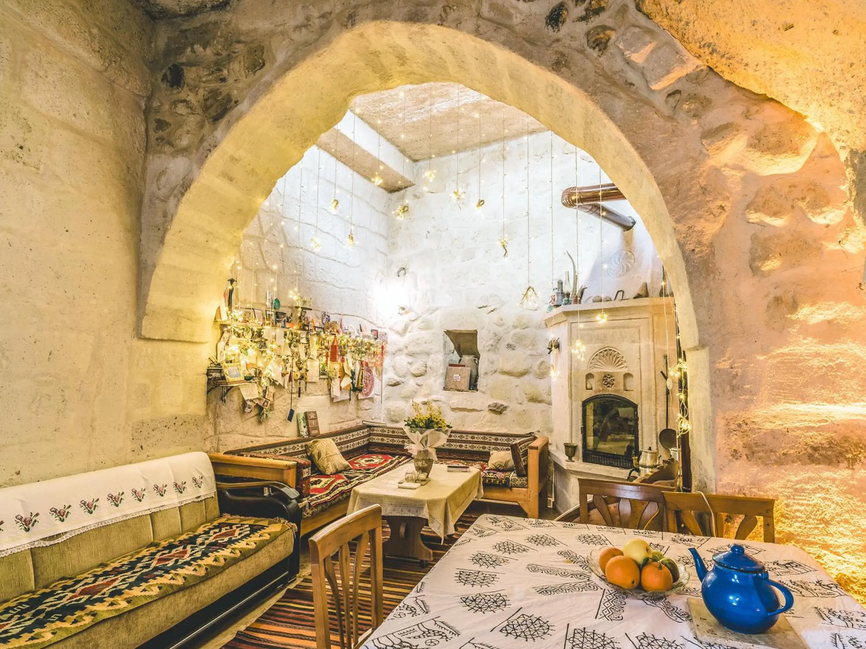 Living room in Atilla's Cave Hotel Living room in Atilla's Cave Hotel