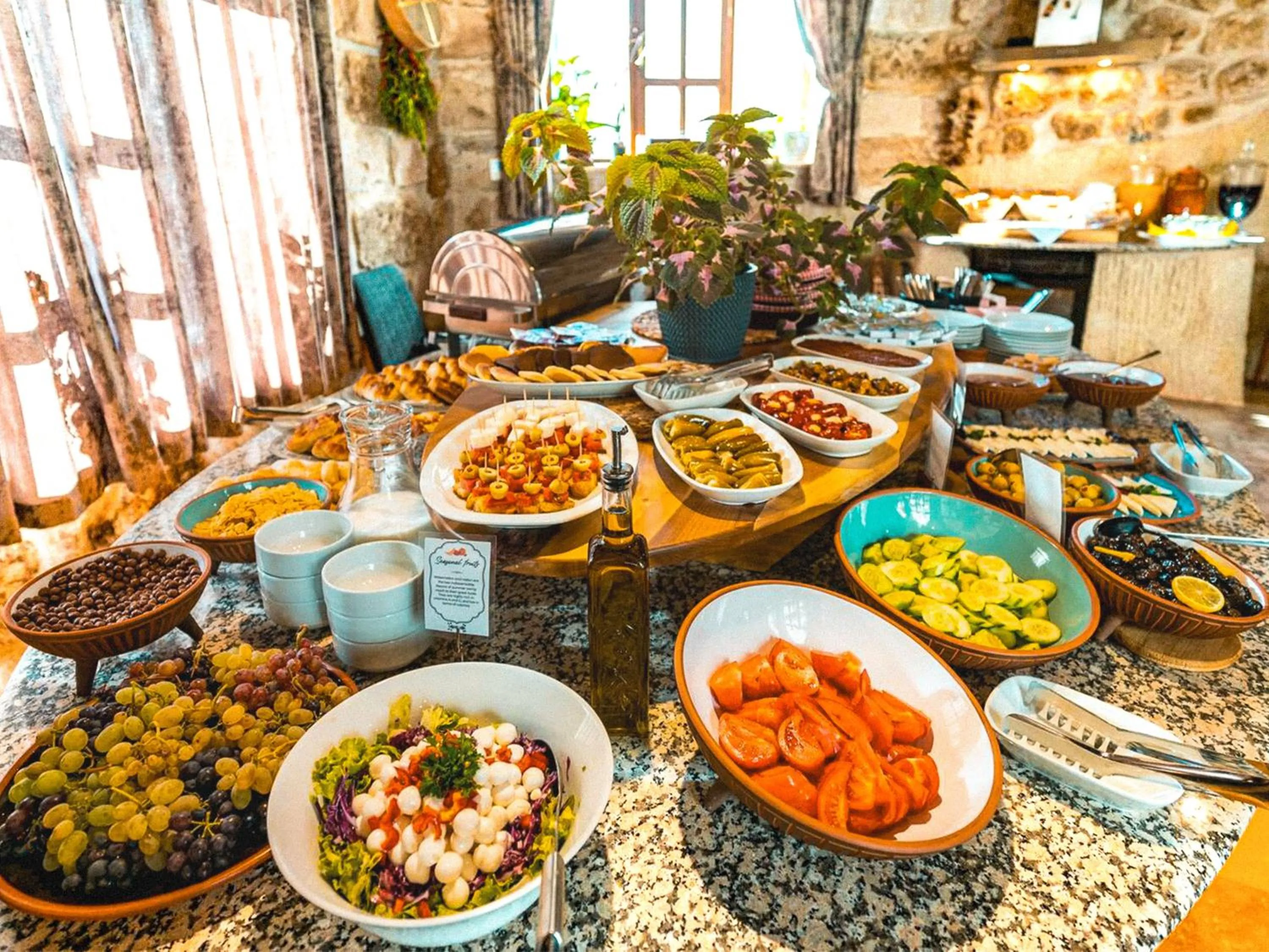 Buffet breakfast in Atilla's Cave Hotel