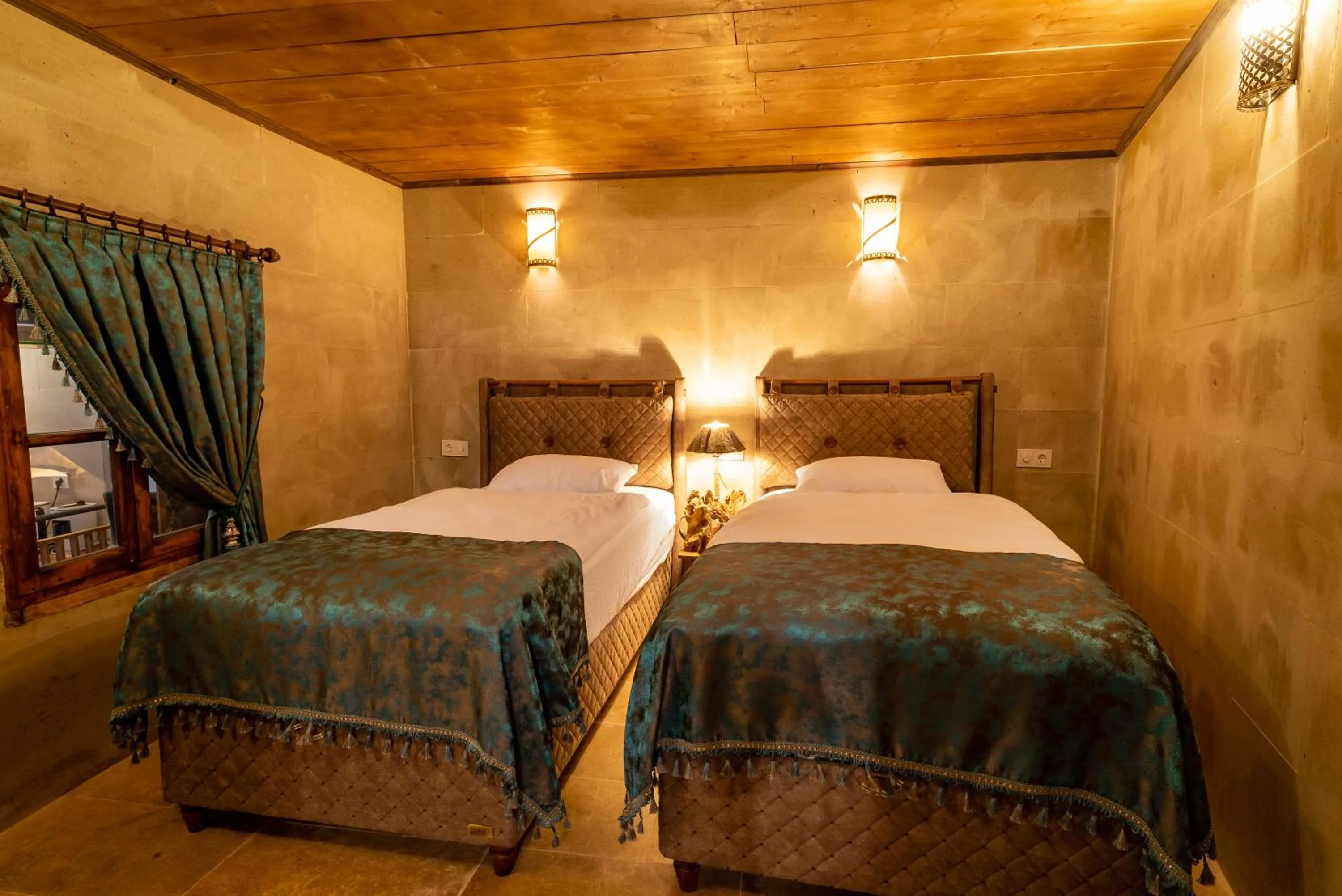 Bed in Atilla's Cave Hotel