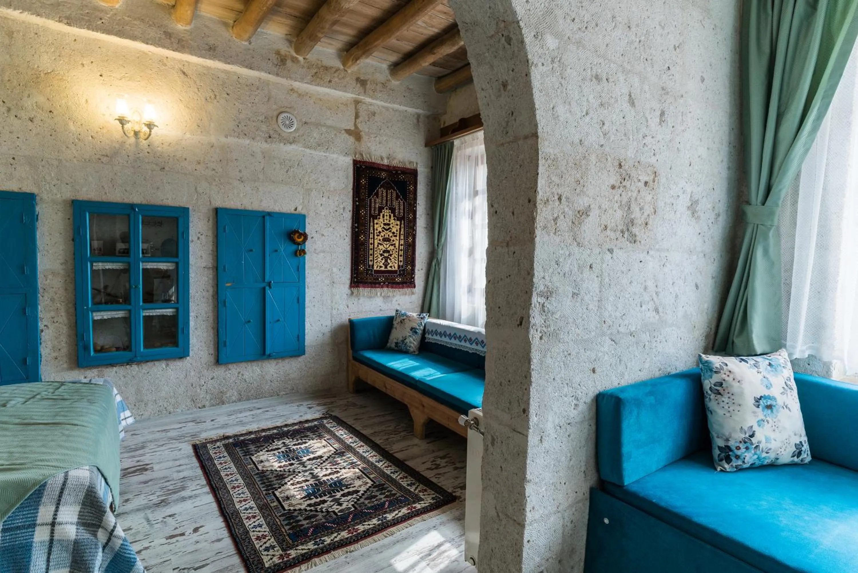 Living room in Atilla's Cave Hotel