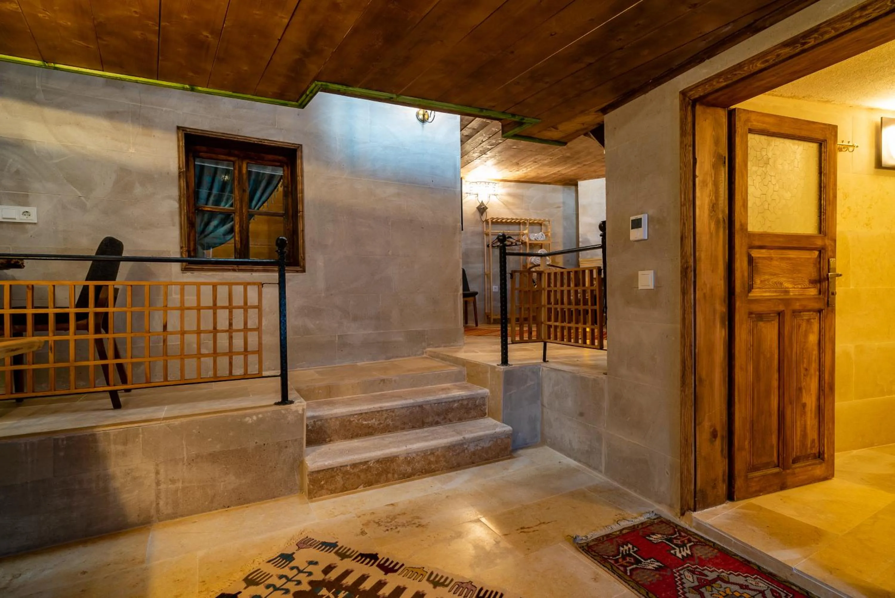 Living room in Atilla's Cave Hotel