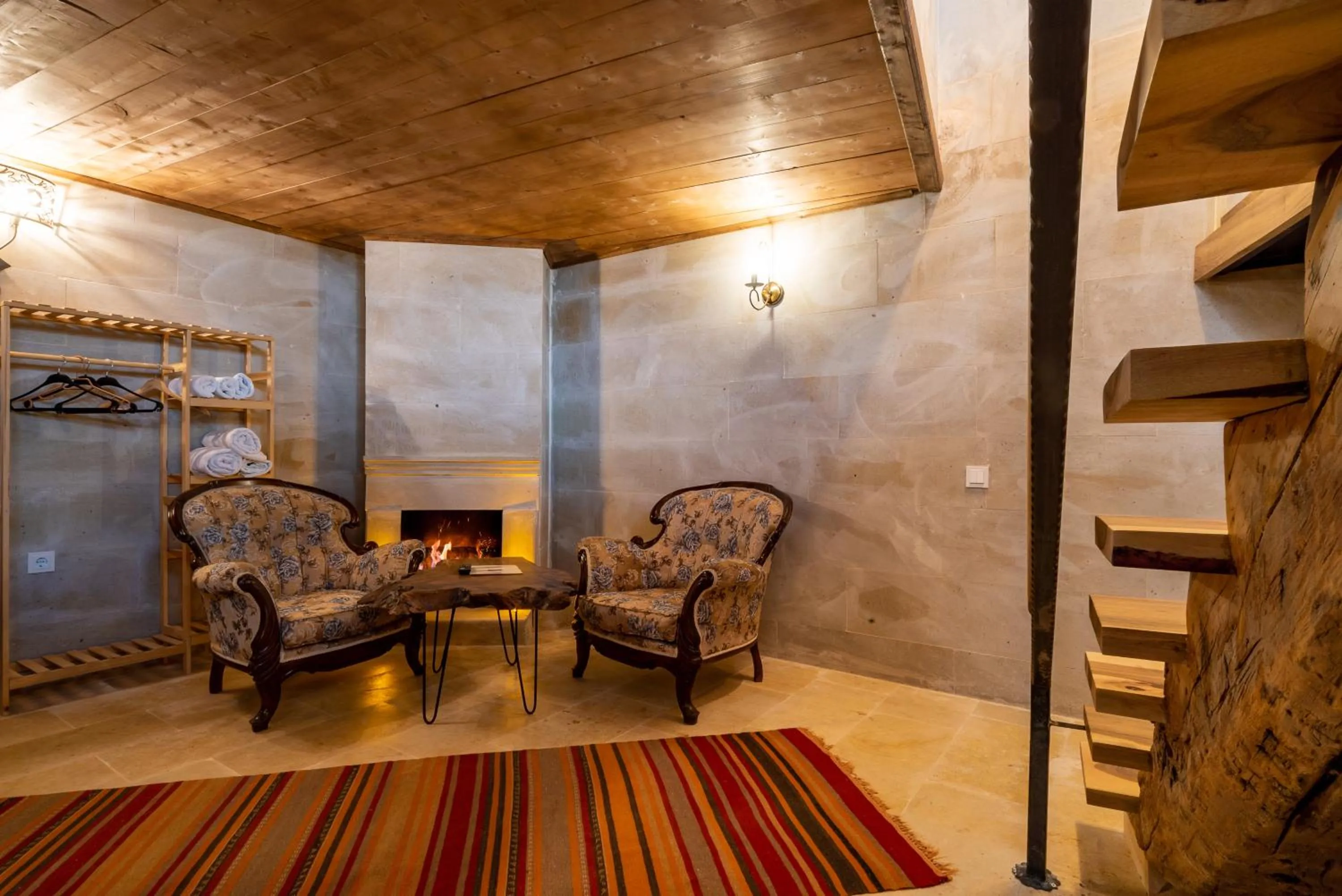 Living room in Atilla's Cave Hotel