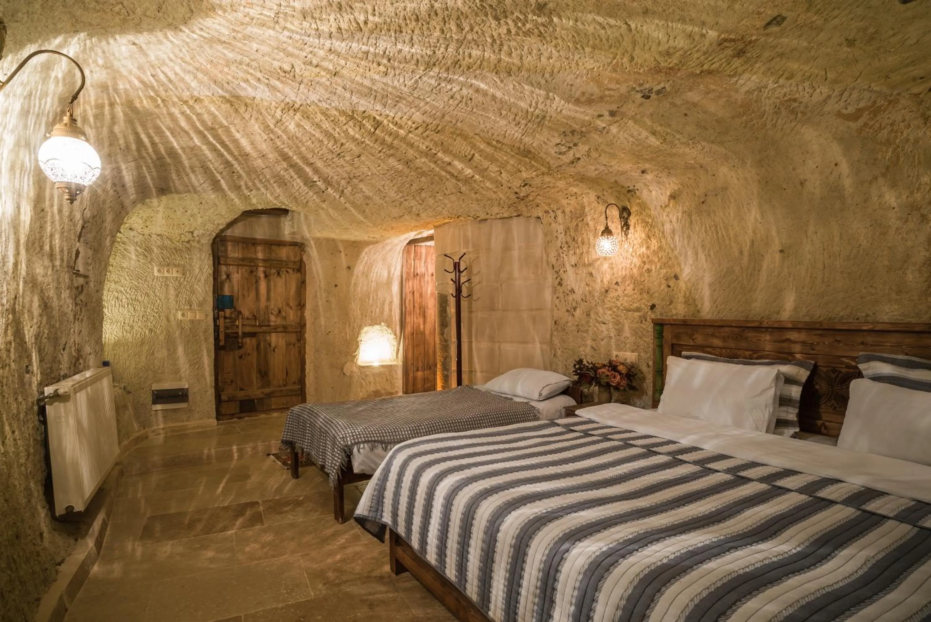 Bed in Atilla's Cave Hotel