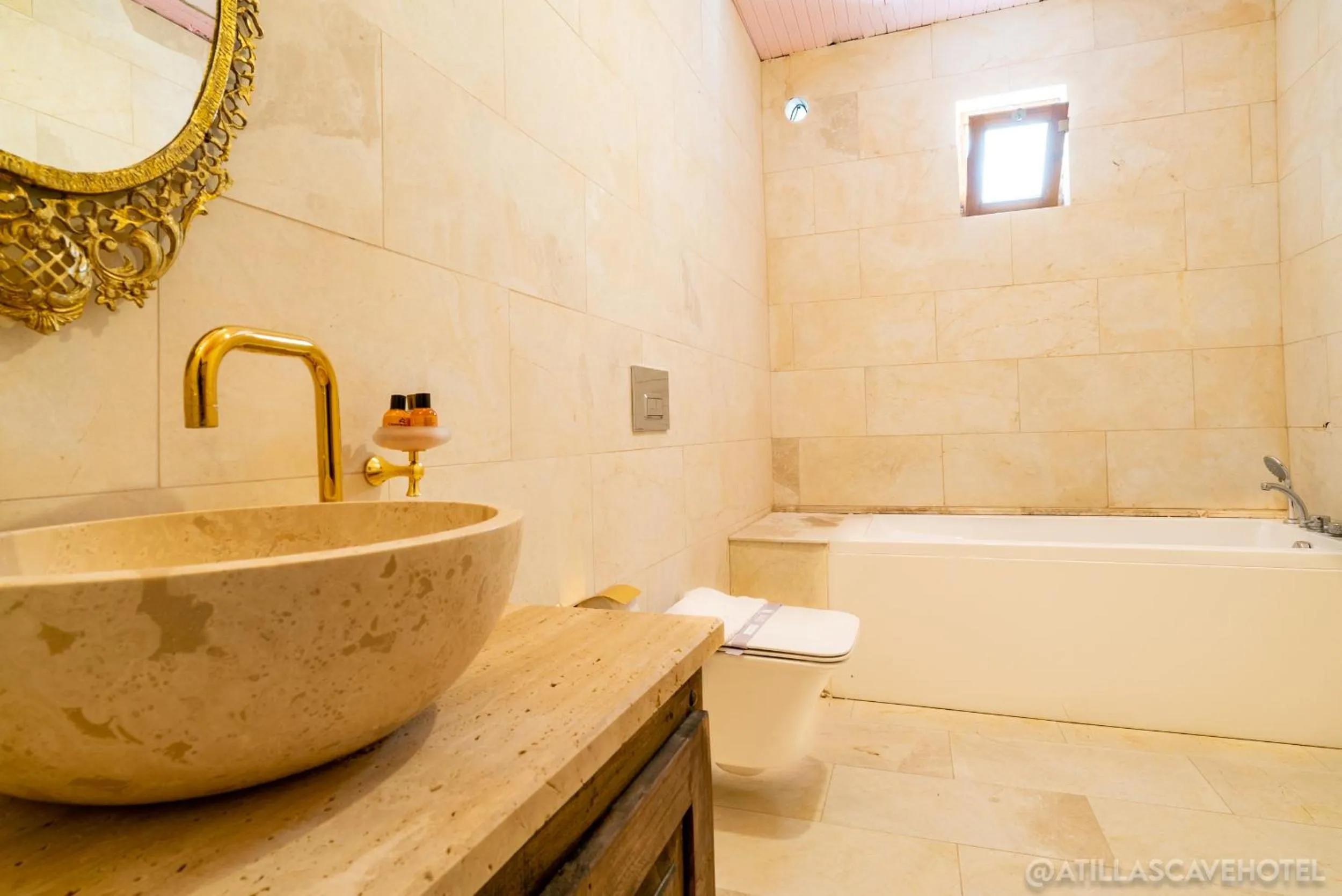 Bathroom in Atilla's Cave Hotel