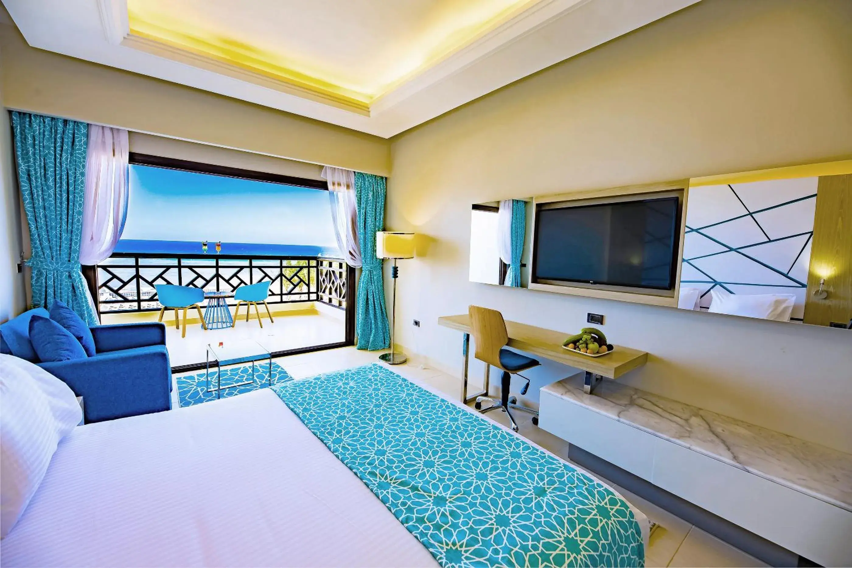 View (from property/room), Bed in Gravity Hotel & Aqua Park Sahl Hasheesh Families and Couples Only View (from property/room), Bed in Gravity Hotel & Aqua Park Sahl Hasheesh Families and Couples Only