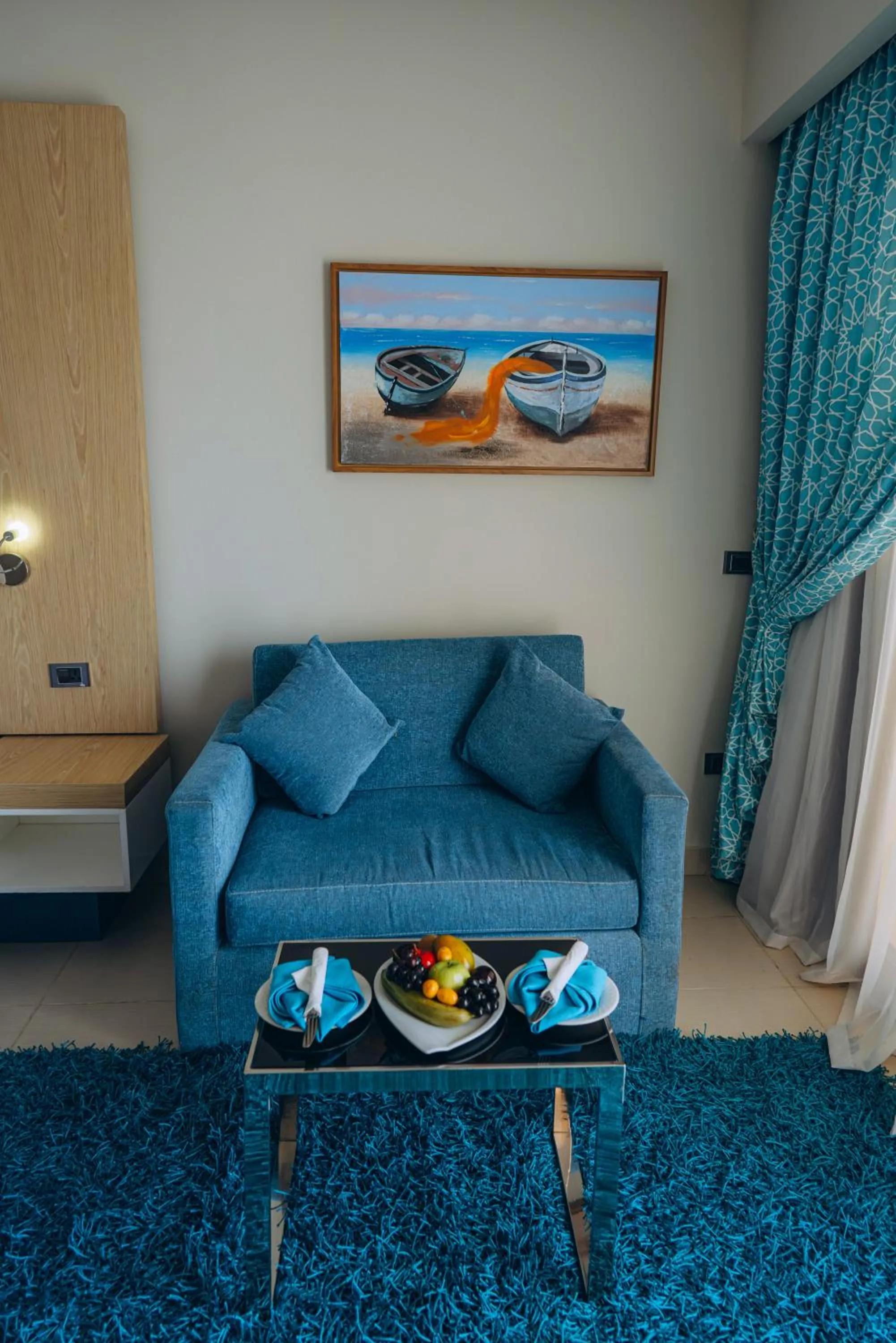 Seating area, Bed in Gravity Hotel & Aqua Park Sahl Hasheesh Families and Couples Only