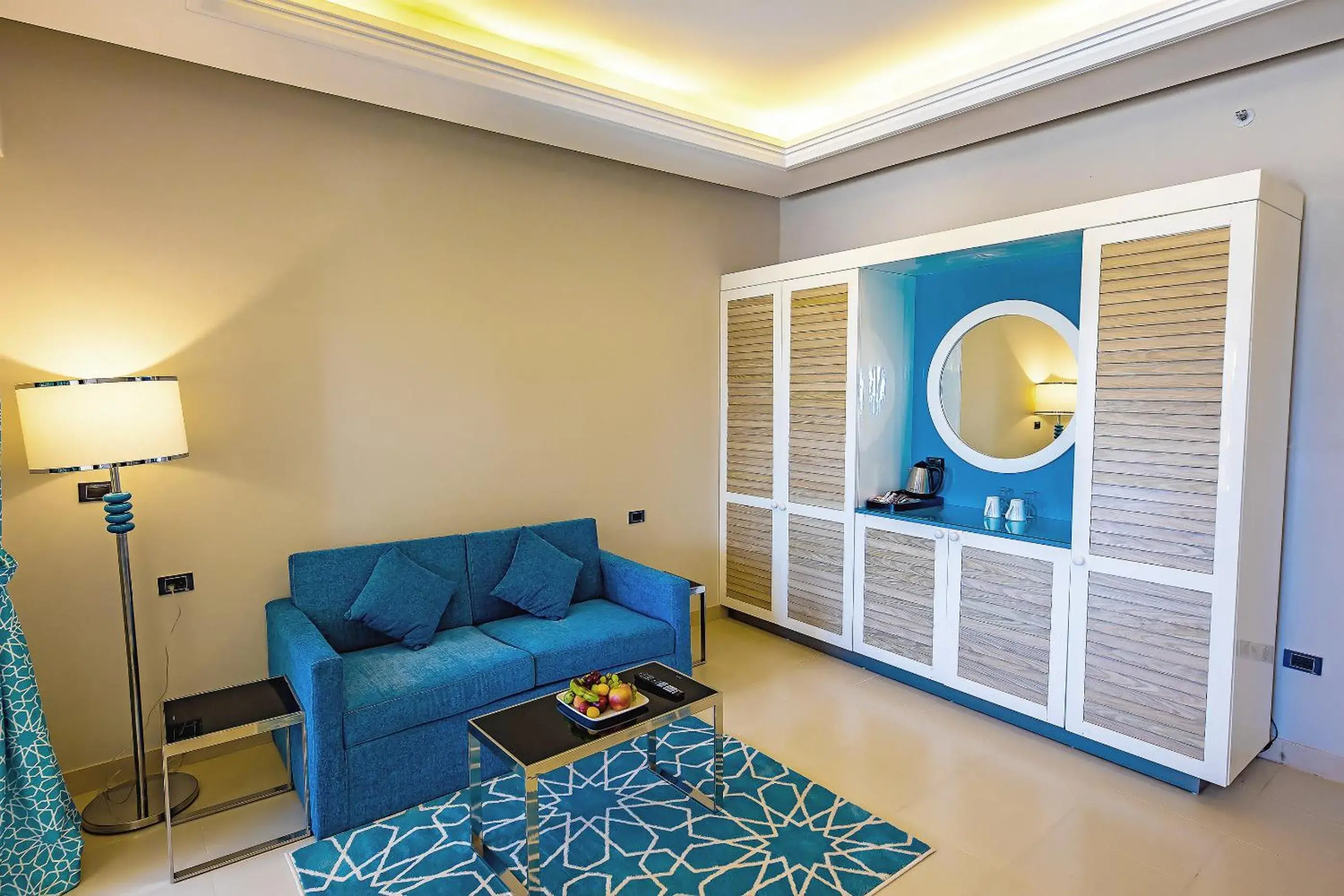 Living room in Gravity Hotel & Aqua Park Sahl Hasheesh Families and Couples Only Living room in Gravity Hotel & Aqua Park Sahl Hasheesh Families and Couples Only