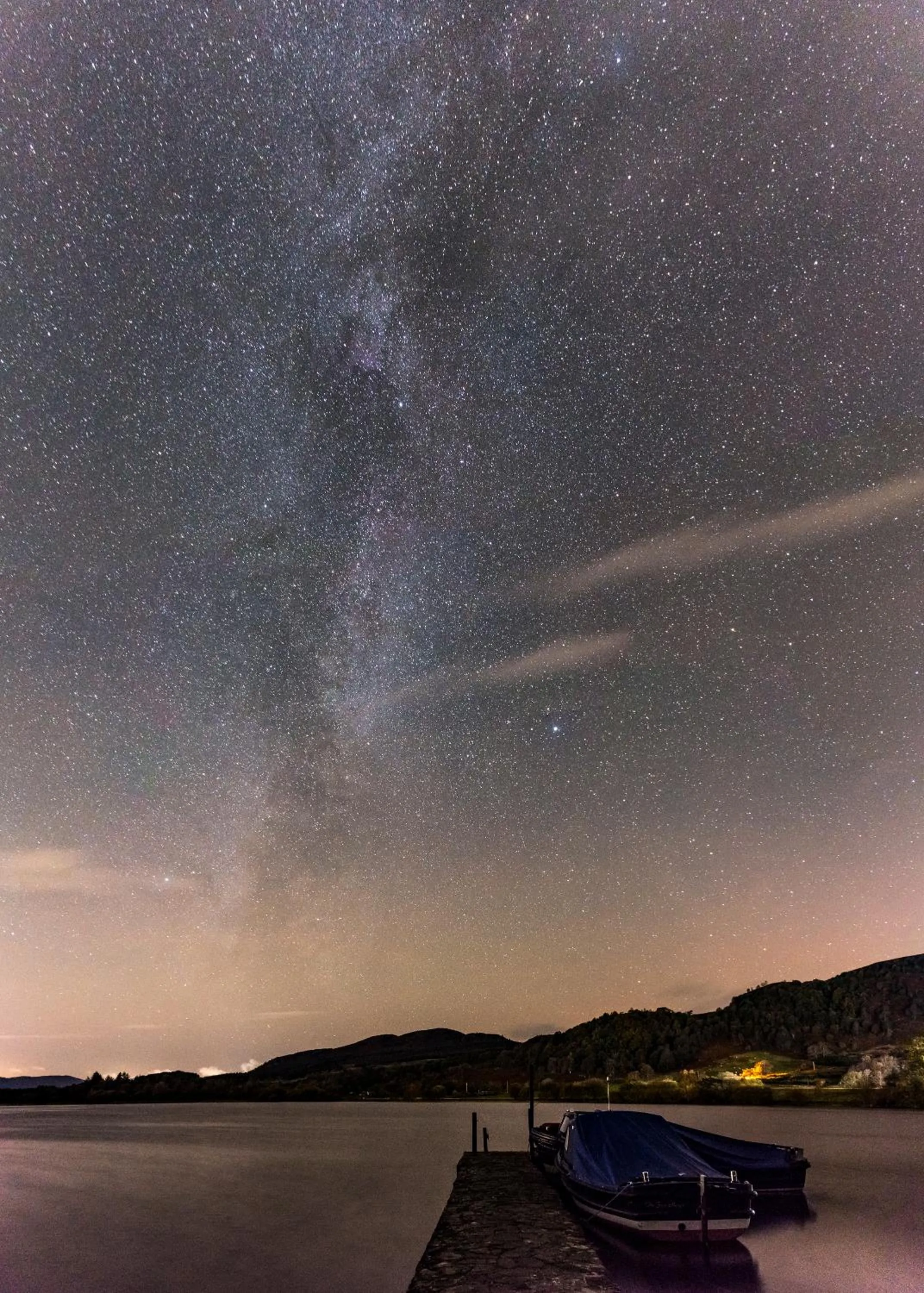 Night in Lochend Chalets