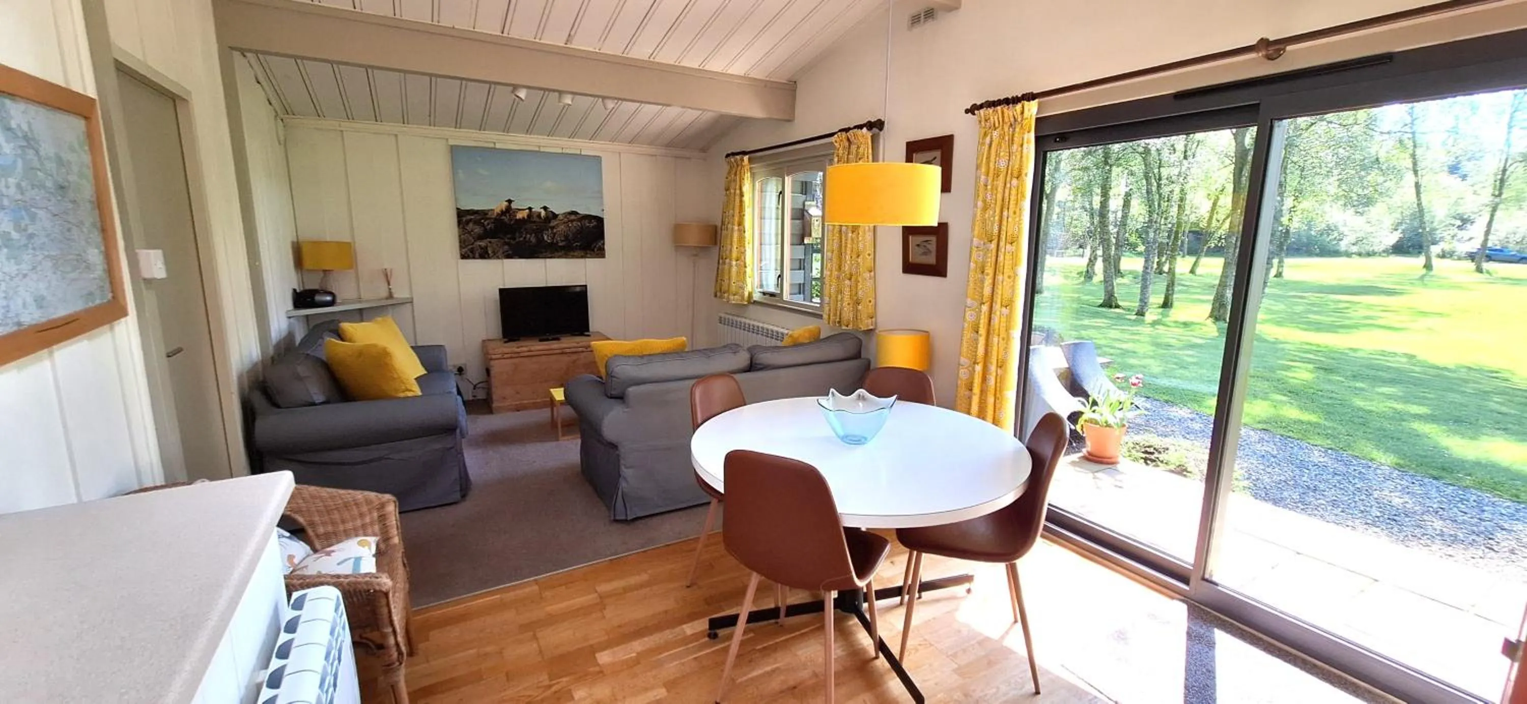 Patio in Lochend Chalets