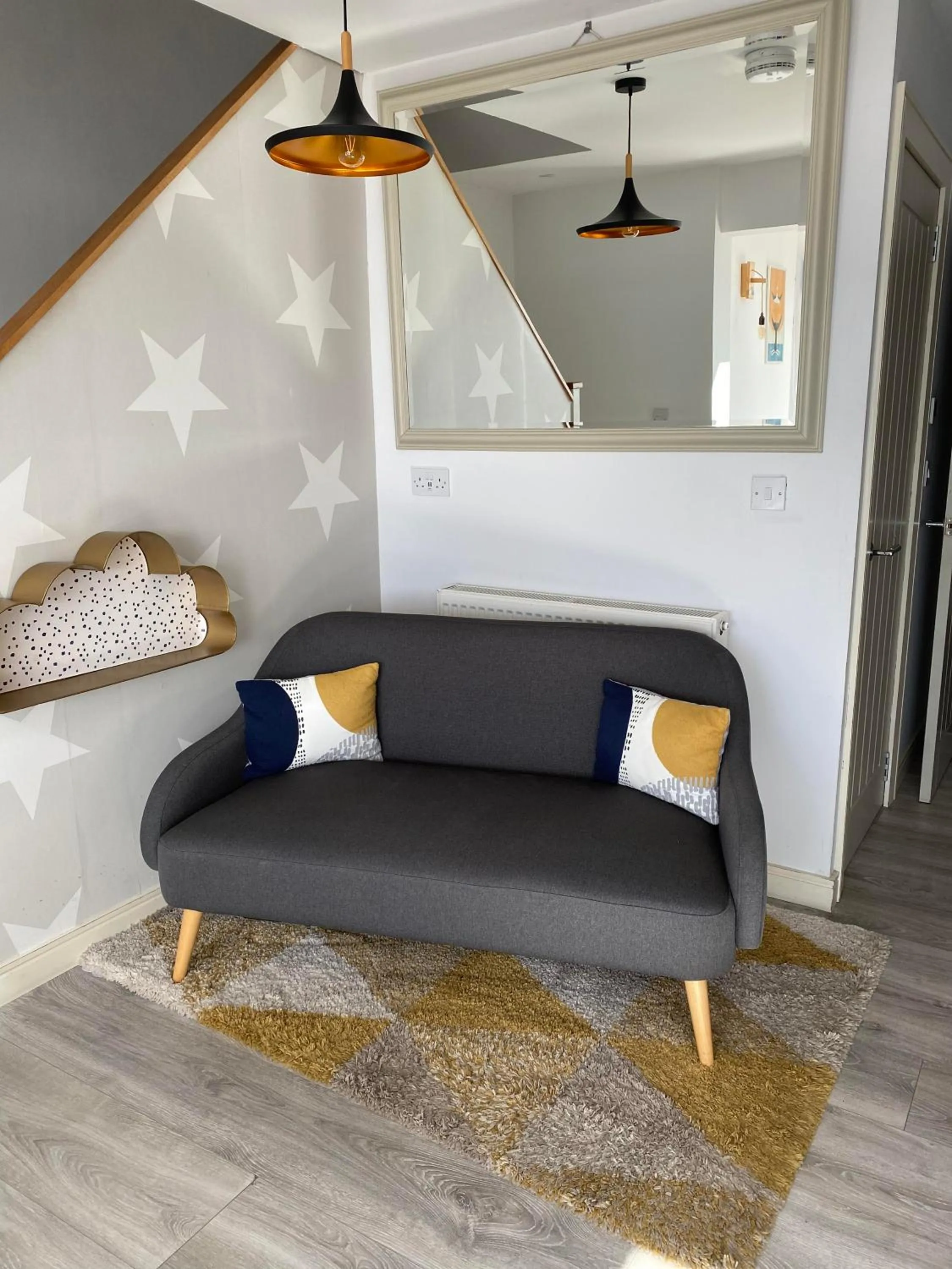 Living room in Lochend Chalets