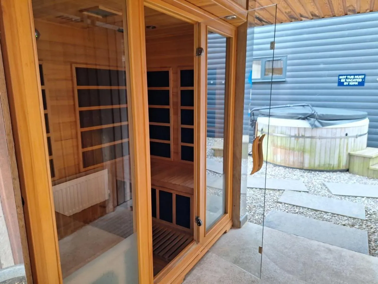 Sauna in Lochend Chalets