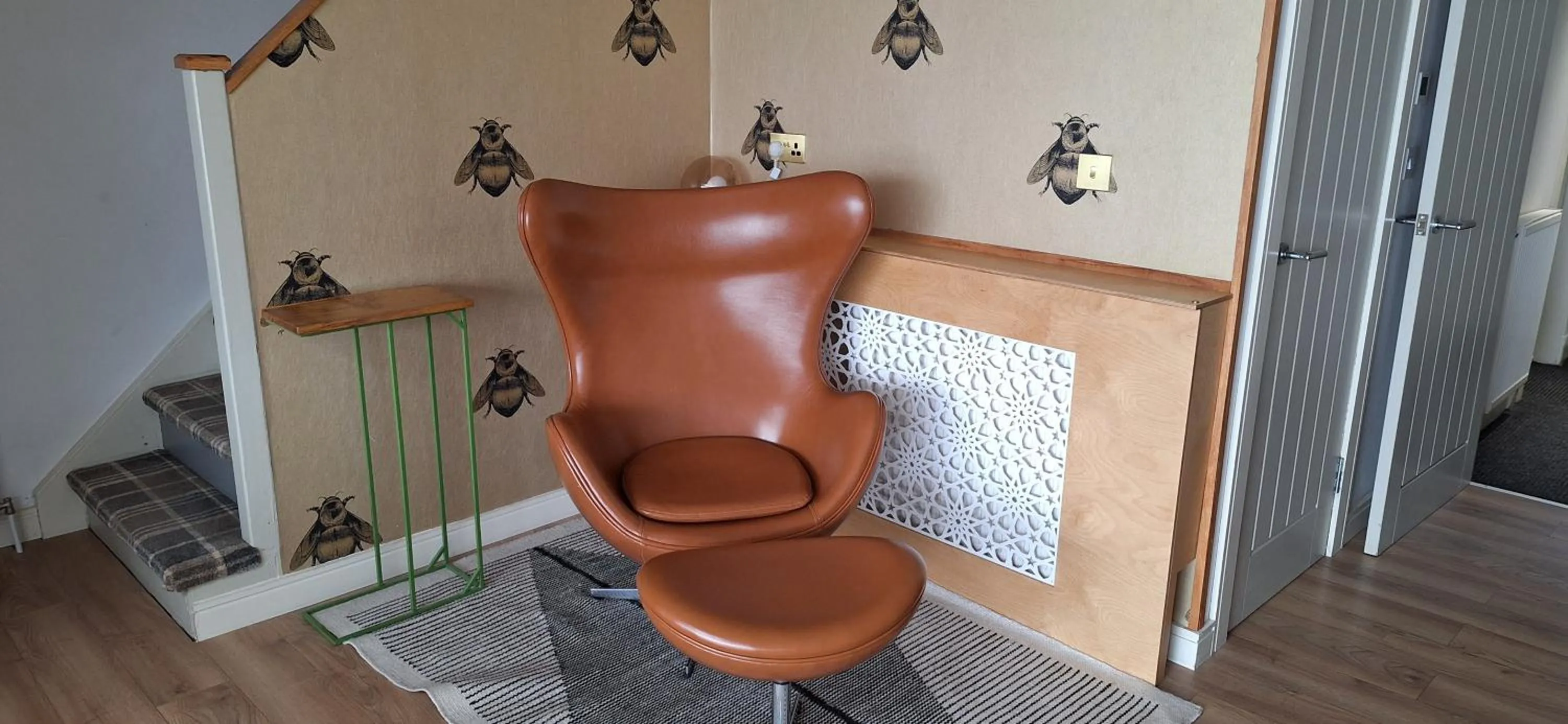 Seating area in Lochend Chalets