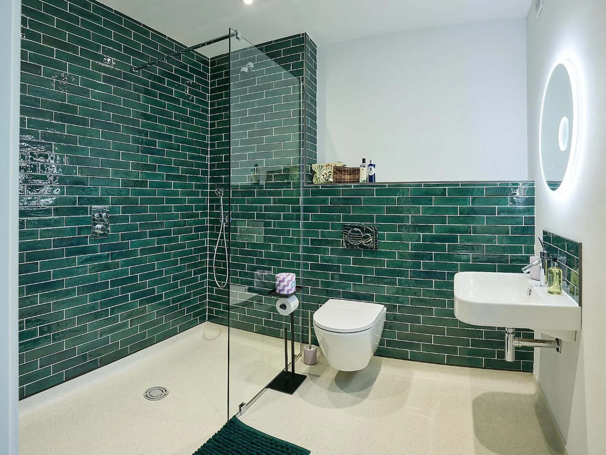 Shower in Lochend Chalets