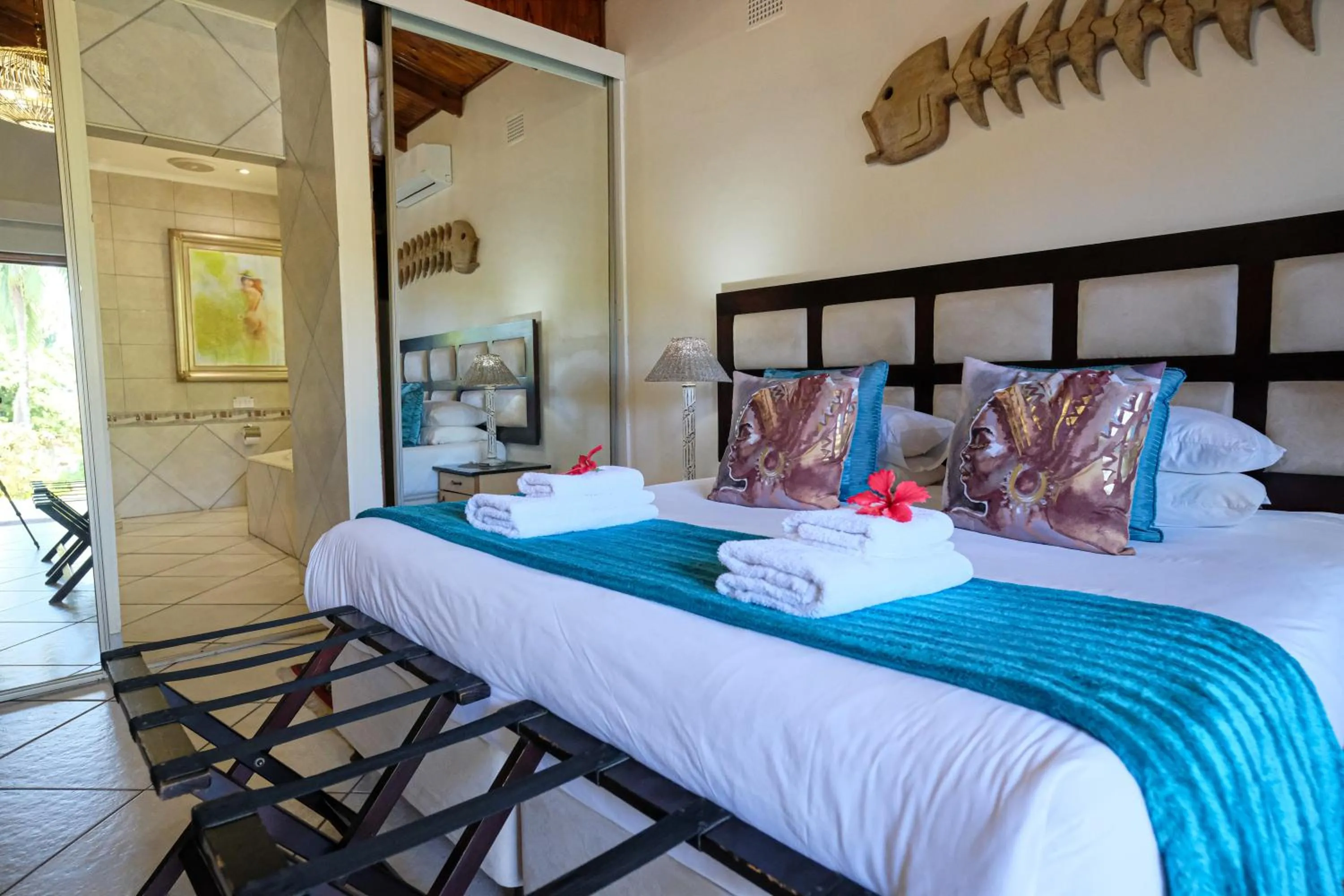 Bed in Whalesong Guest House