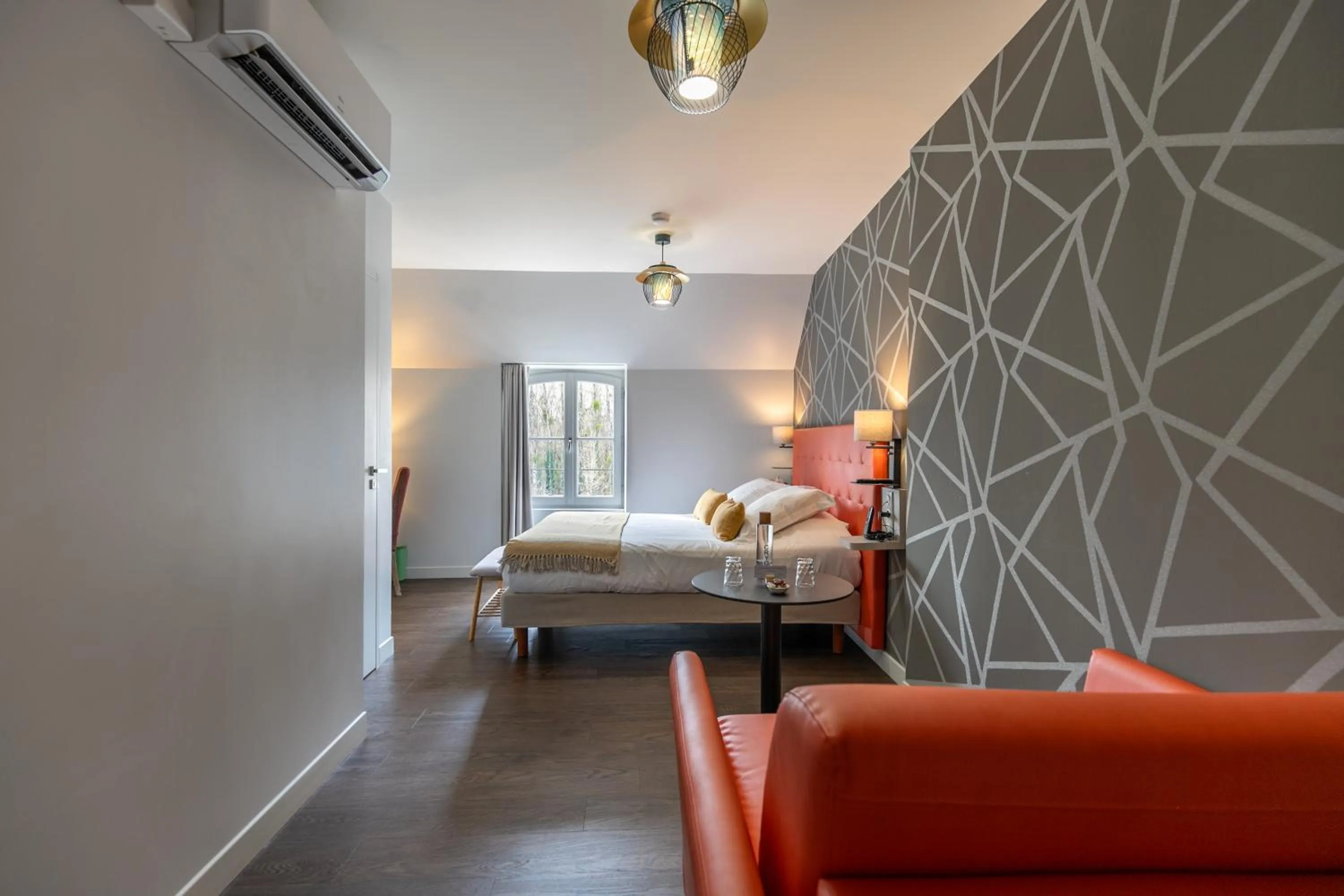 Bed in Auberge de la Caillère