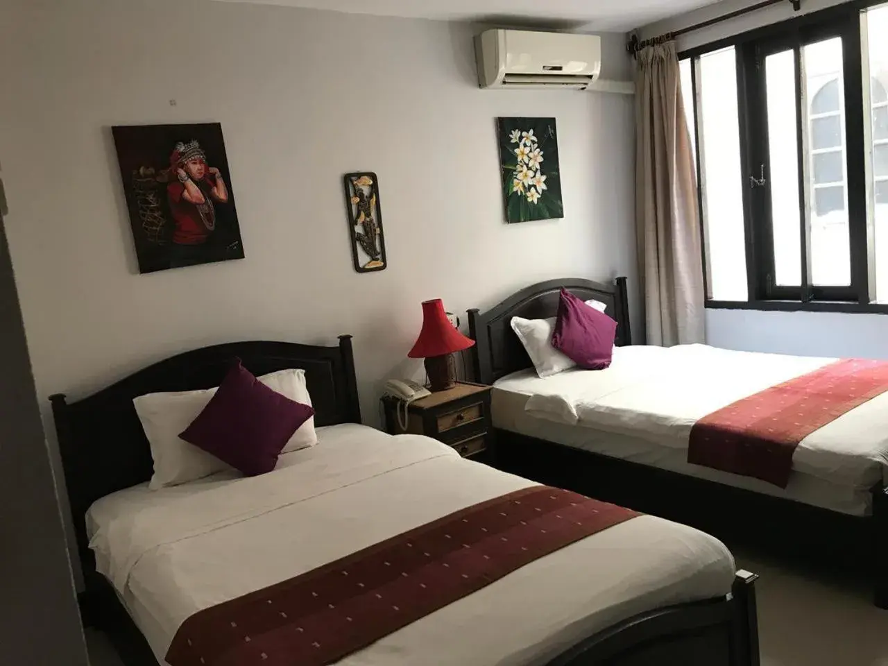 Bed in Vientiane SP Hotel Bed in Vientiane SP Hotel