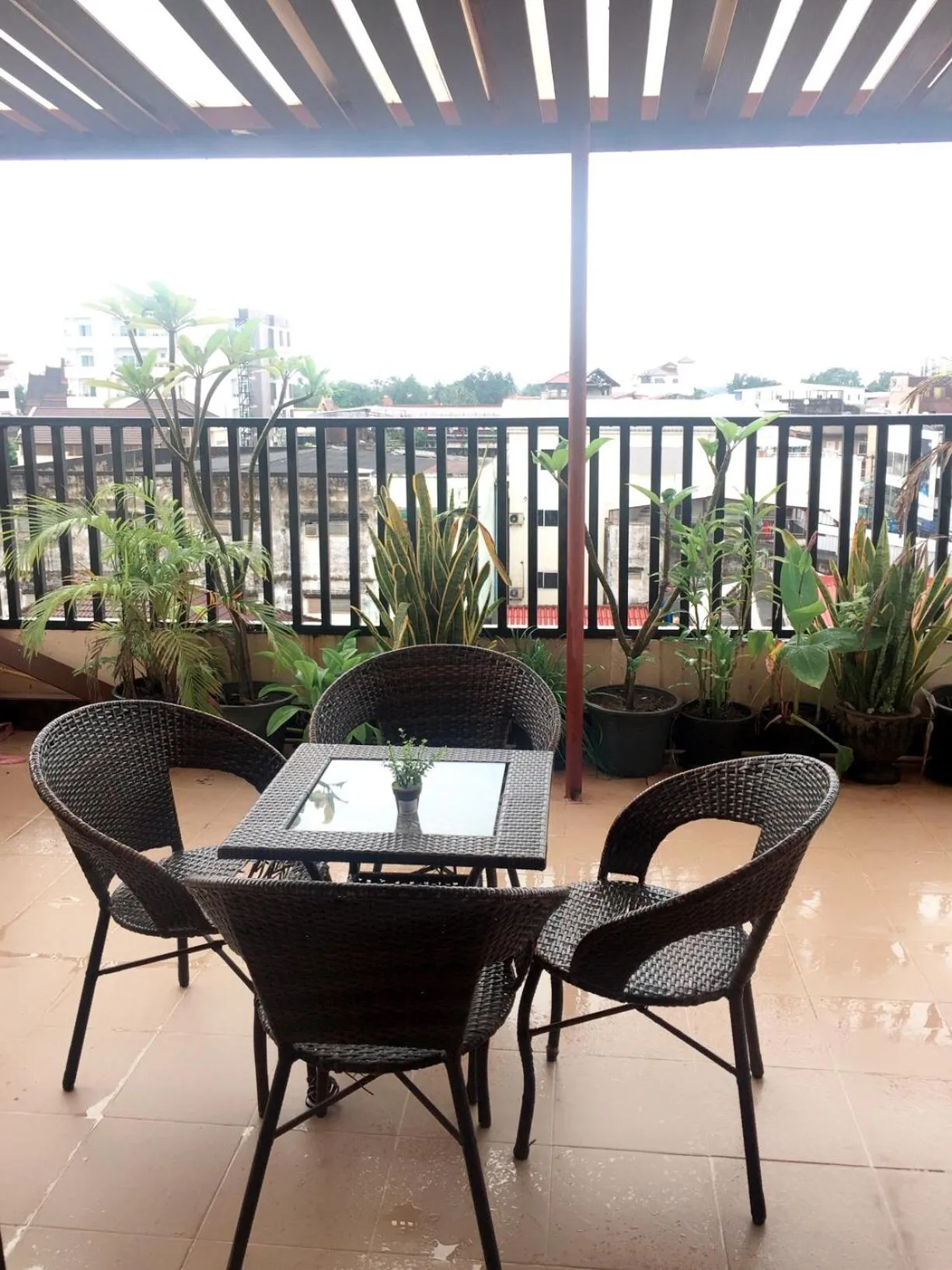 Patio in Vientiane SP Hotel