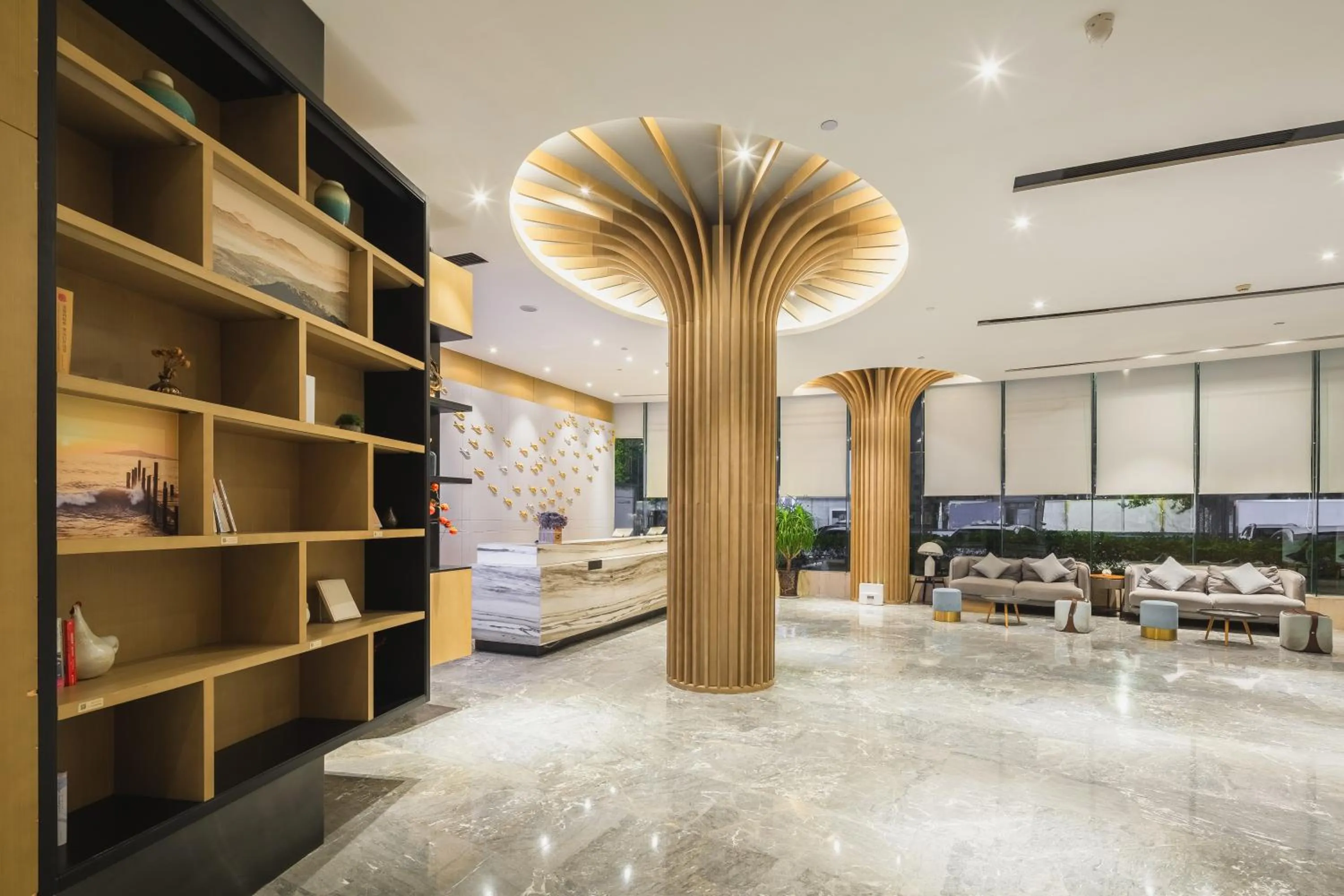 Lobby or reception in Atour Jiaozhou Qingdao Hotel