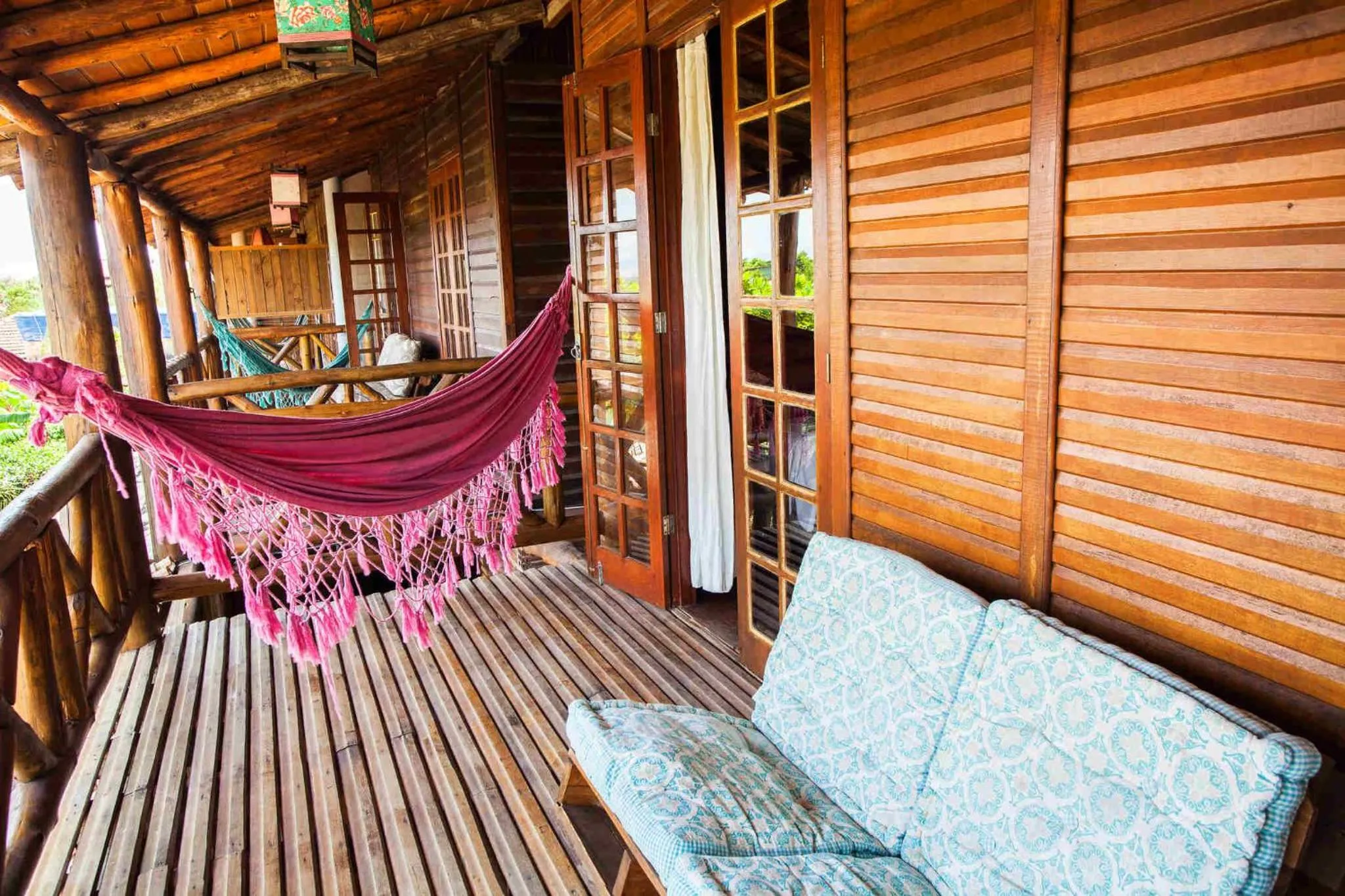 Balcony/Terrace in Pousada Cabanas Kaia Lua