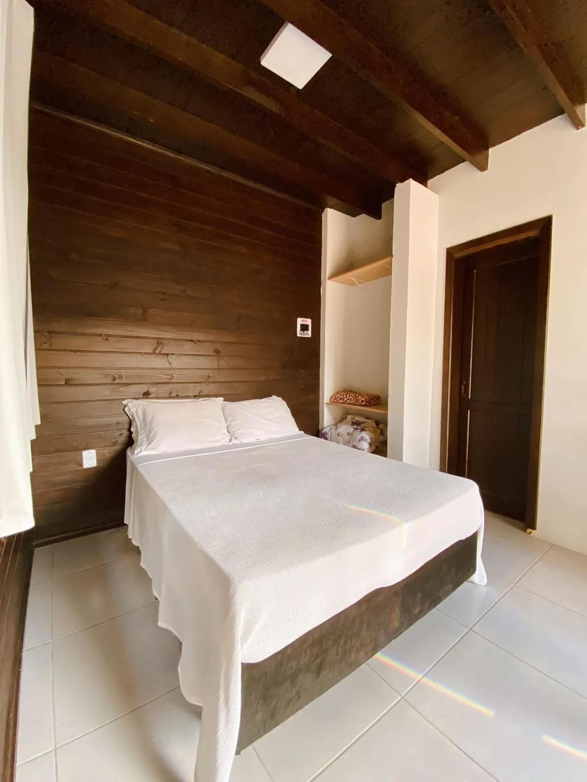 Bed in Pousada Cabanas Kaia Lua