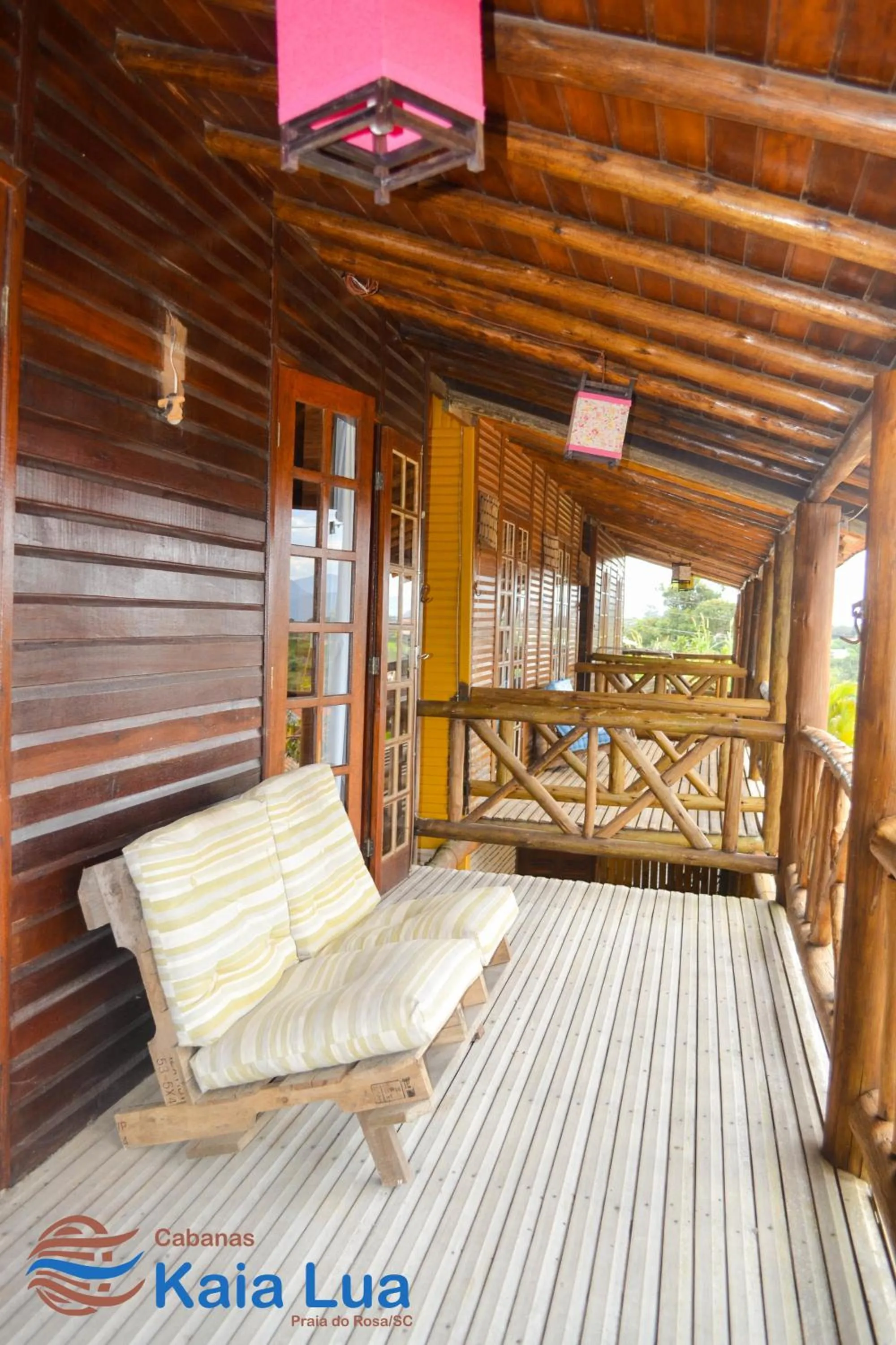 Balcony/Terrace in Pousada Cabanas Kaia Lua