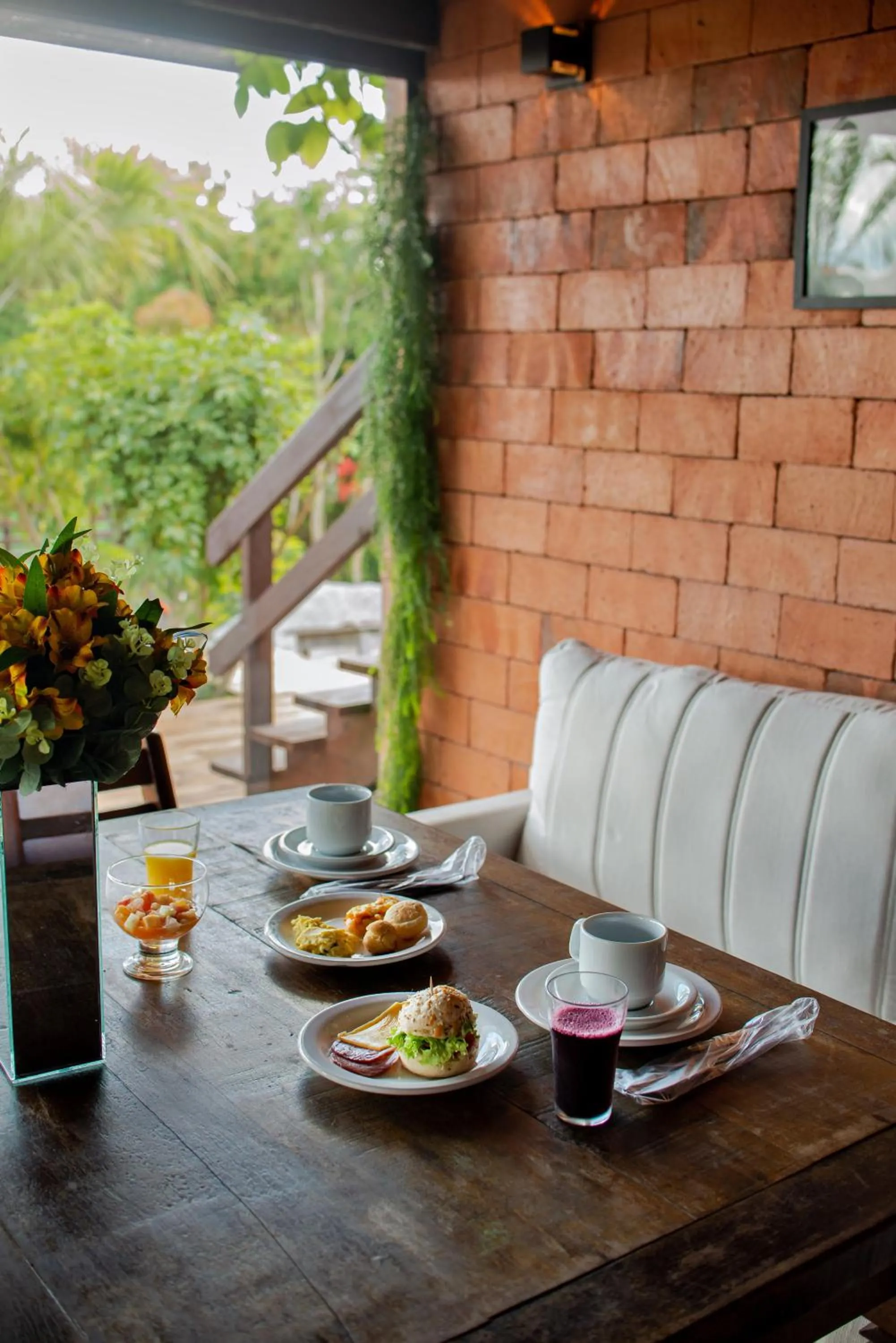 Breakfast in Pousada Cabanas Kaia Lua