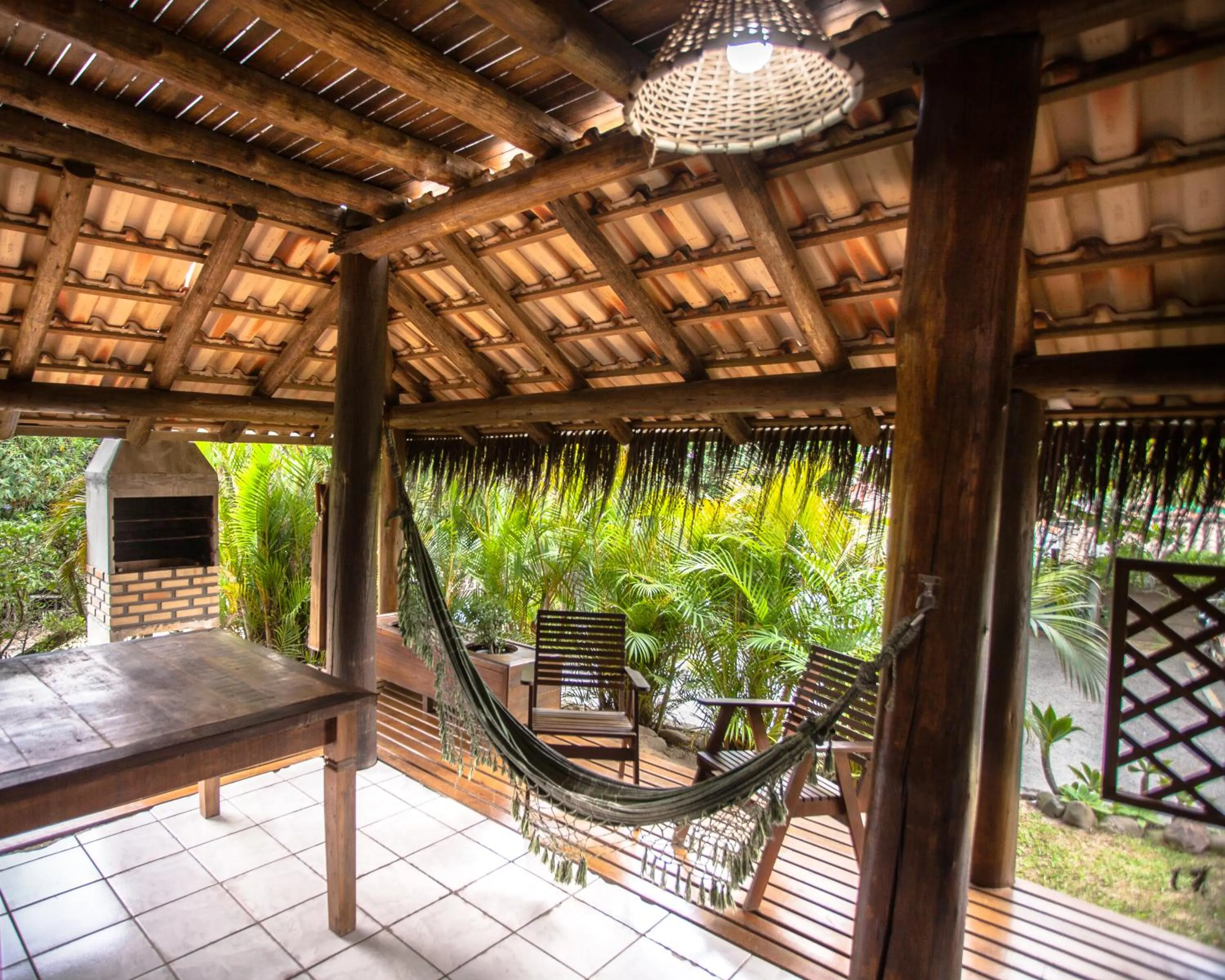 BBQ facilities in Pousada Cabanas Kaia Lua