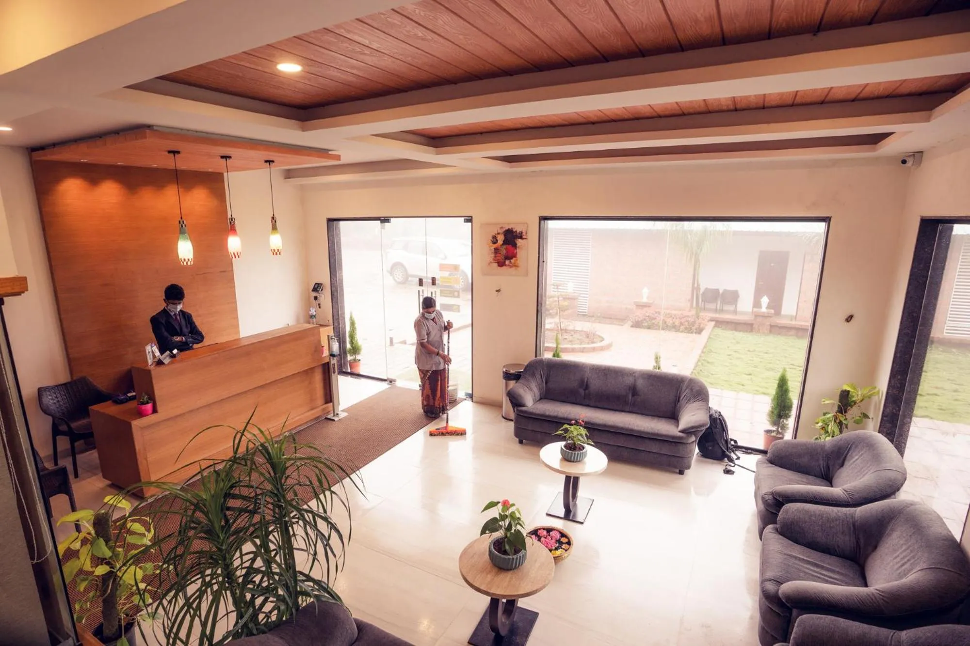 Seating area in La Serene Resort and Spa