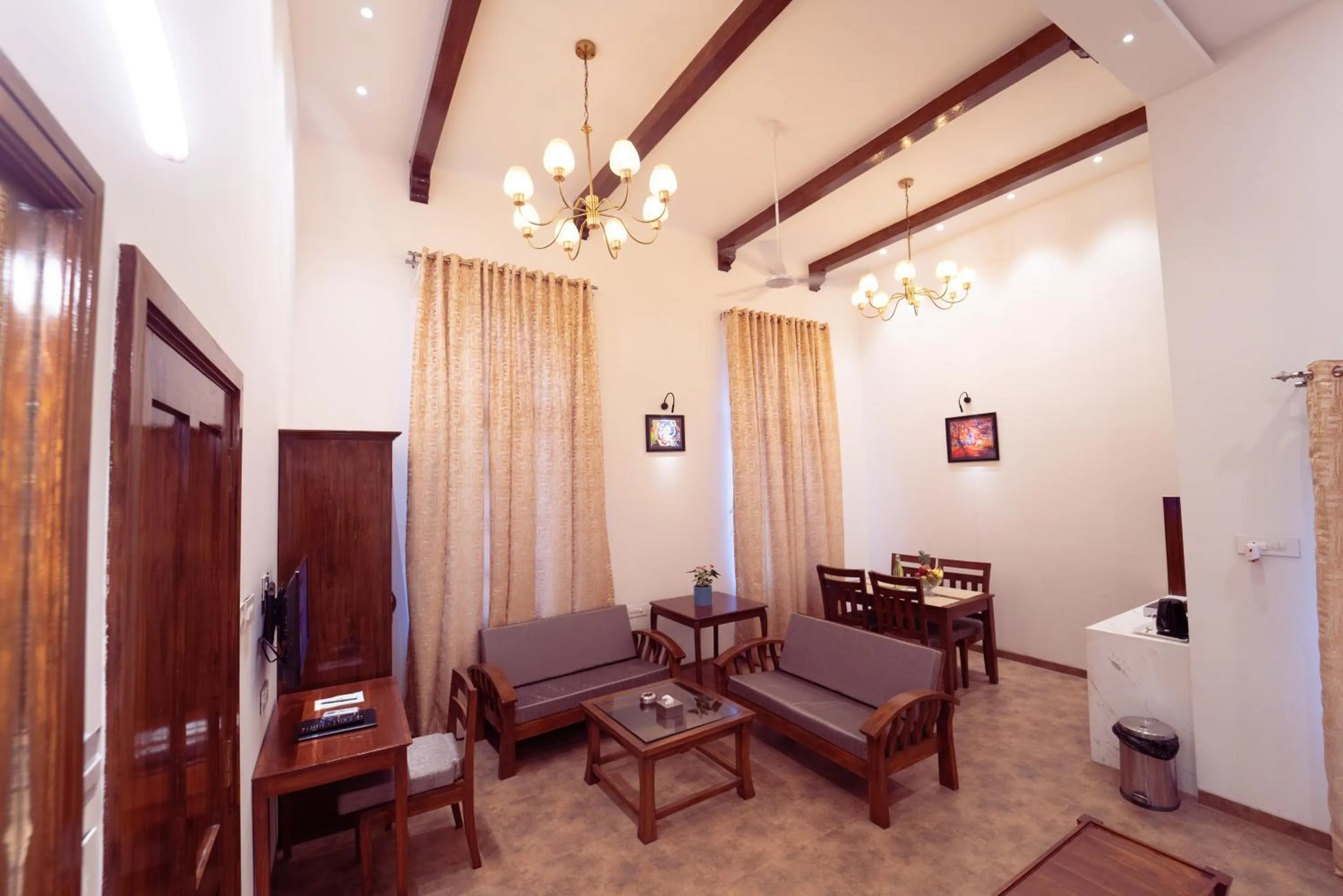 Seating area in La Serene Resort and Spa