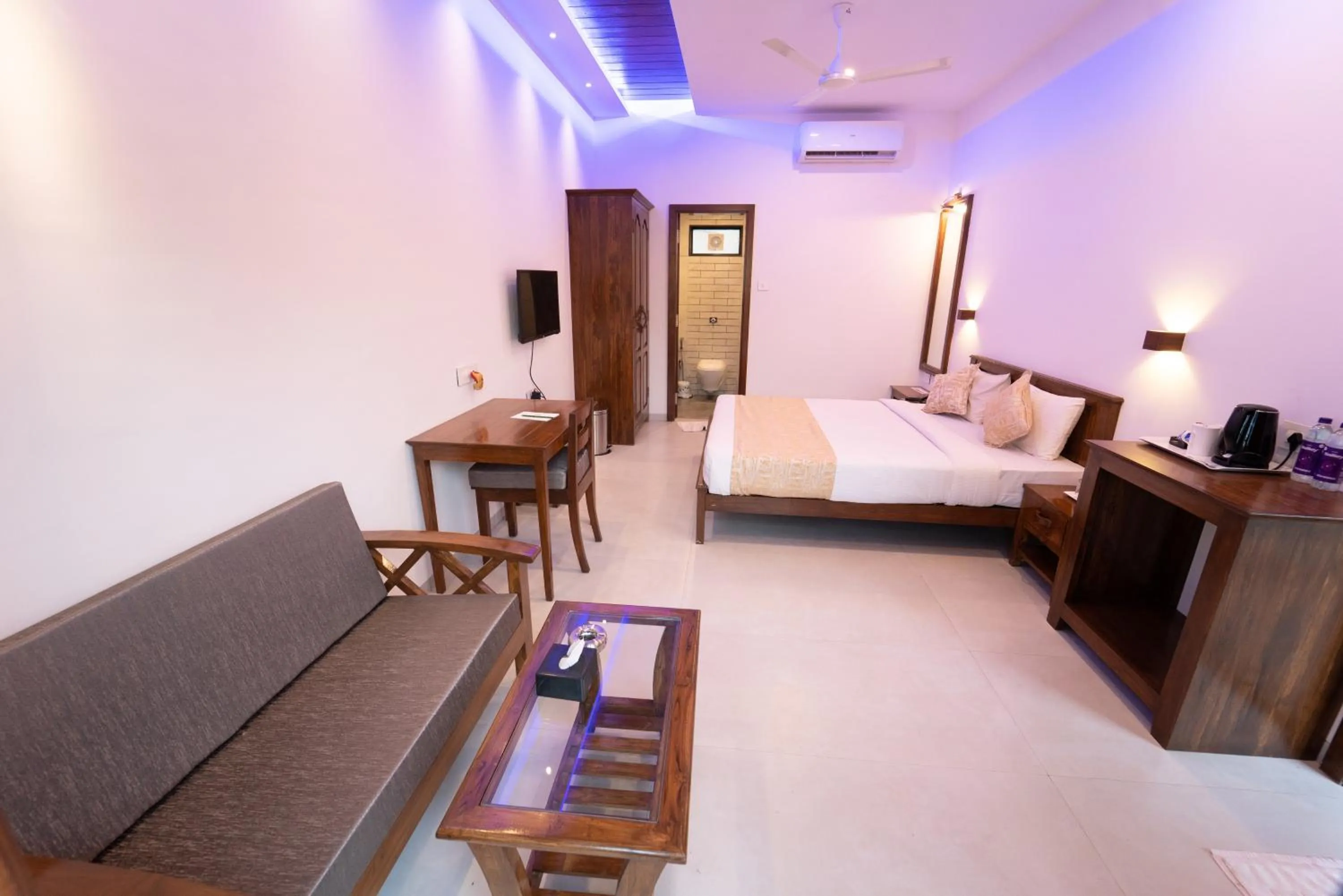 View (from property/room), Bed in La Serene Resort and Spa