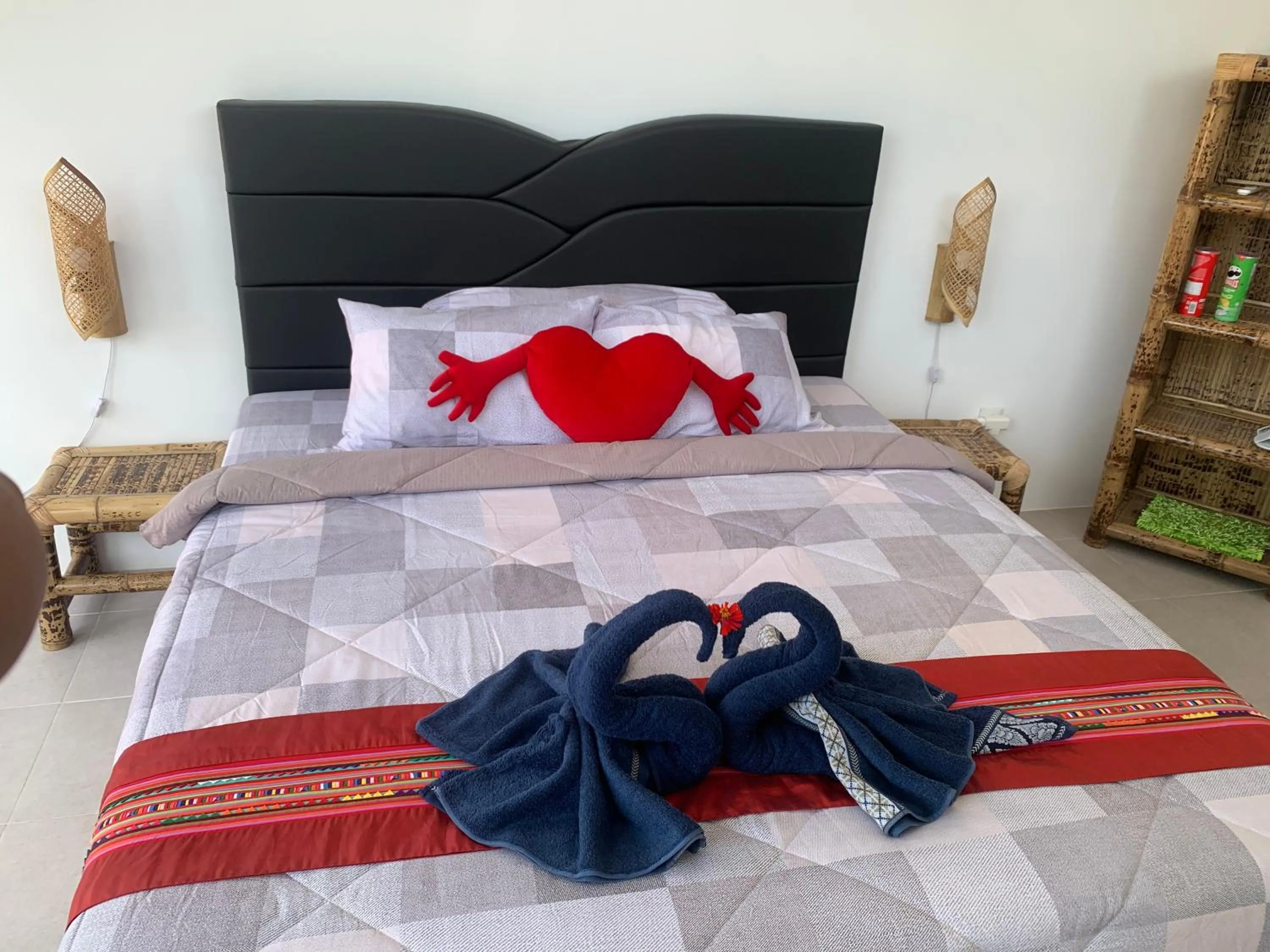 Bed in Gili Davidoff Bungalow