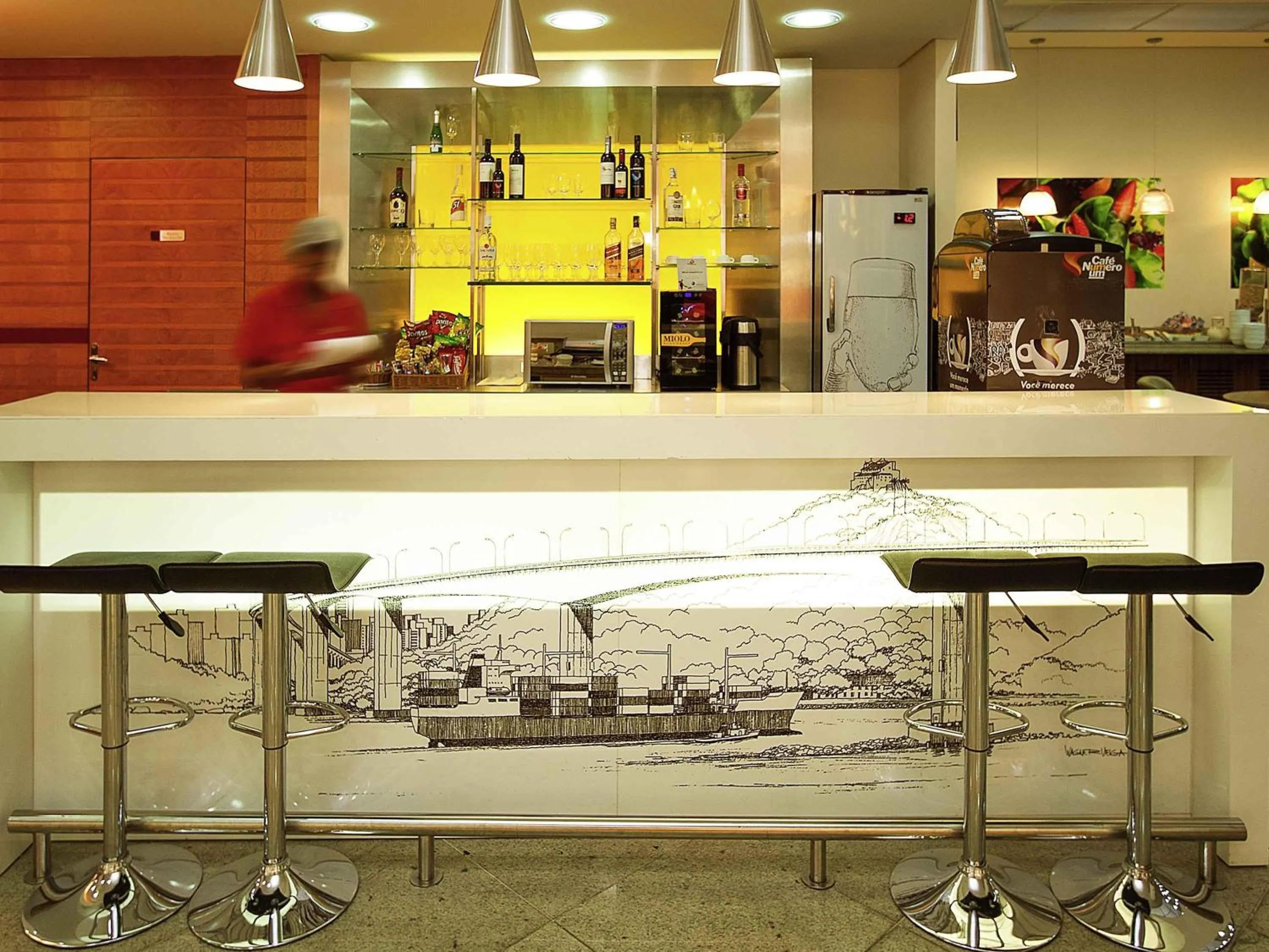 Lounge or bar in ibis Vitoria Praia de Camburi