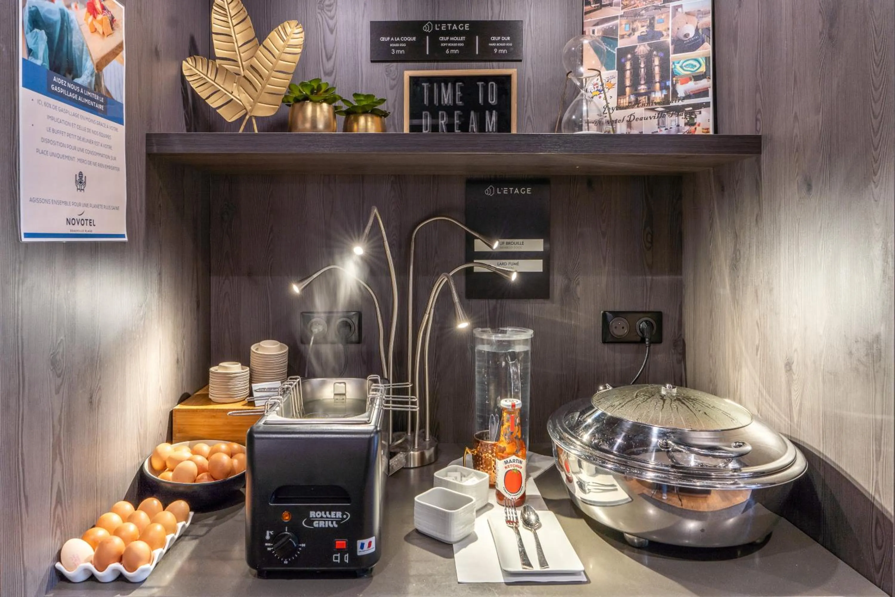 Continental breakfast in Novotel Deauville Plage