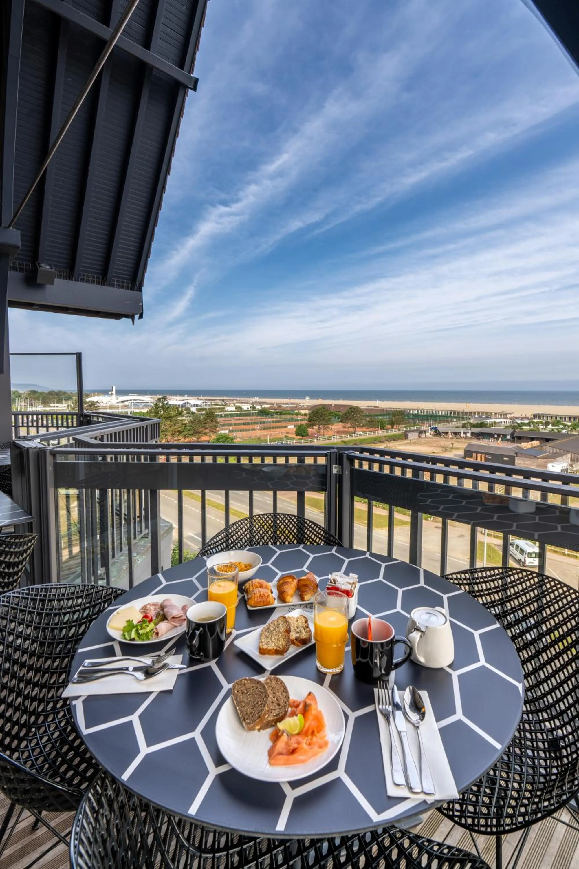 Patio in Novotel Deauville Plage