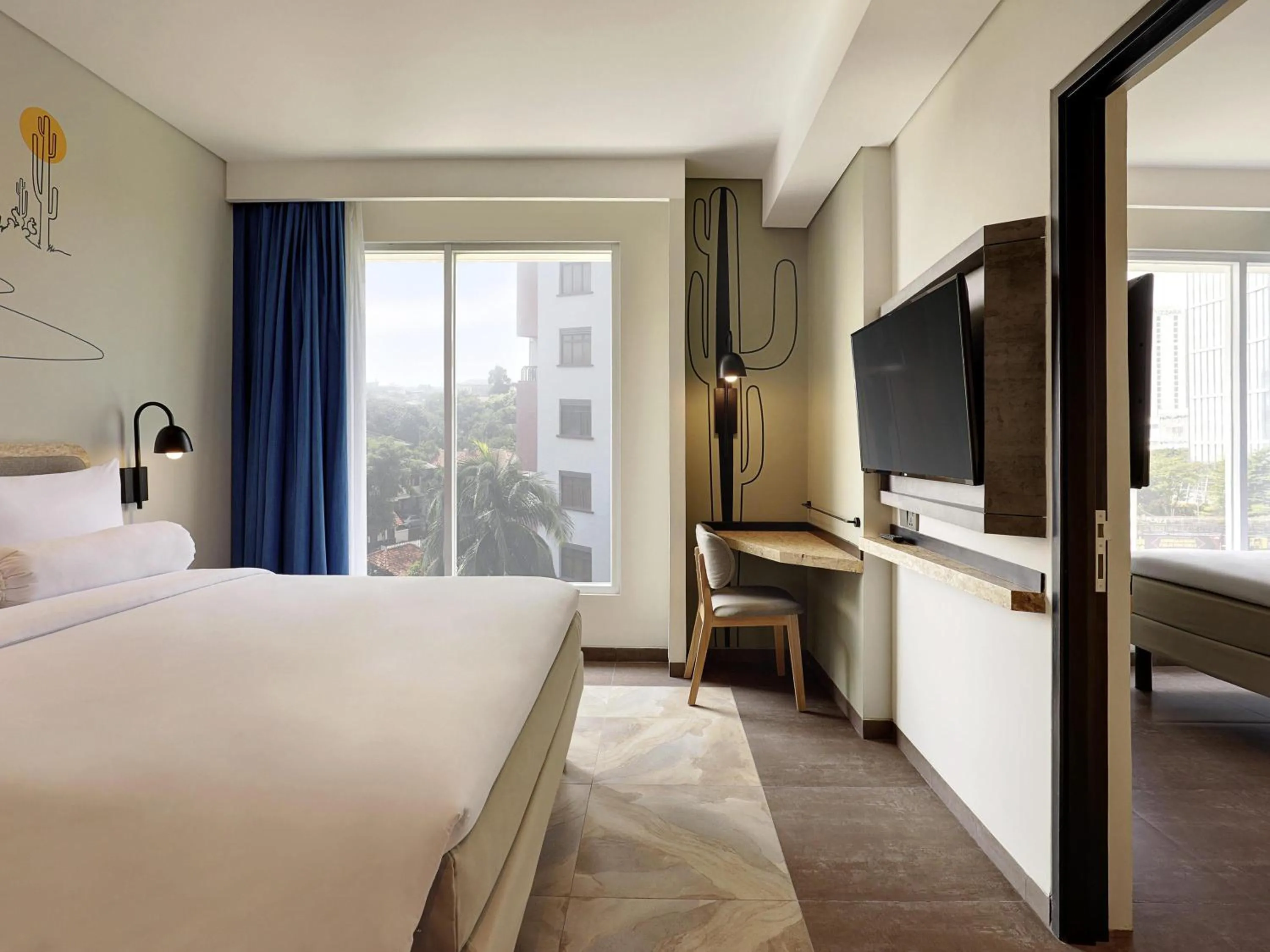 Bedroom, Bed in ibis Styles Jakarta Simatupang