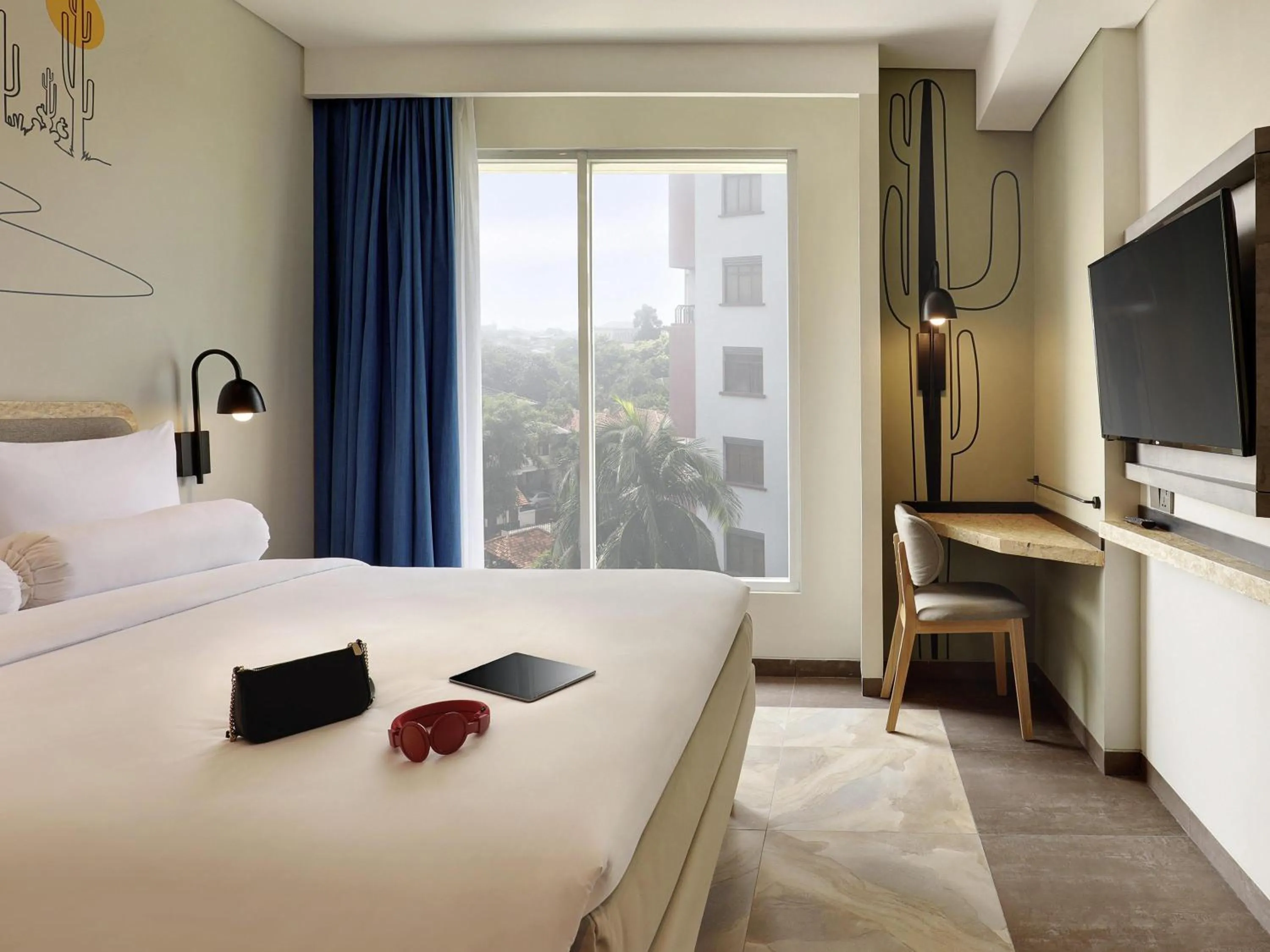 Bedroom, Bed in ibis Styles Jakarta Simatupang