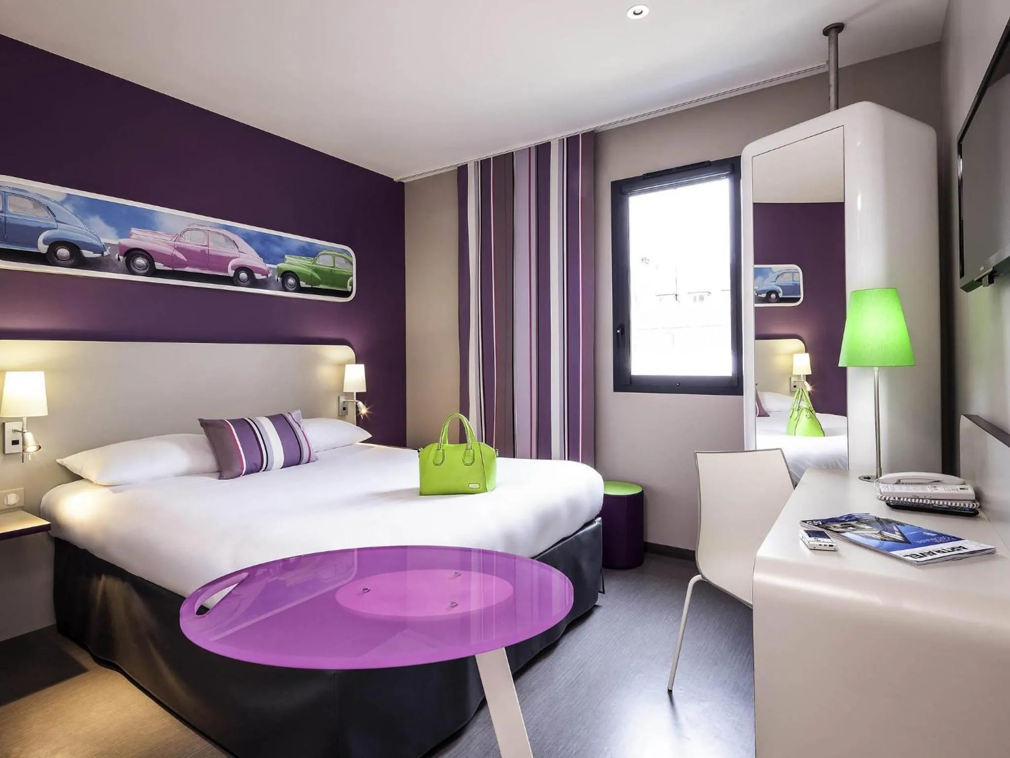 Bedroom, Bed in ibis Styles Montbéliard