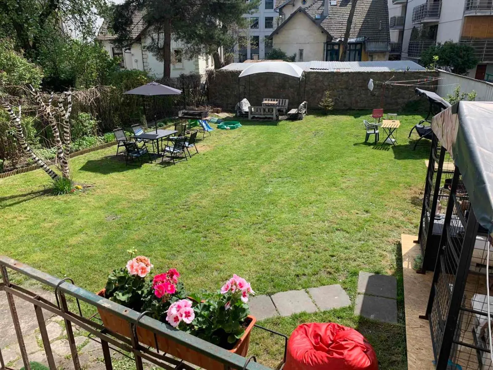 Patio in Willa Retro Hostel & Garden