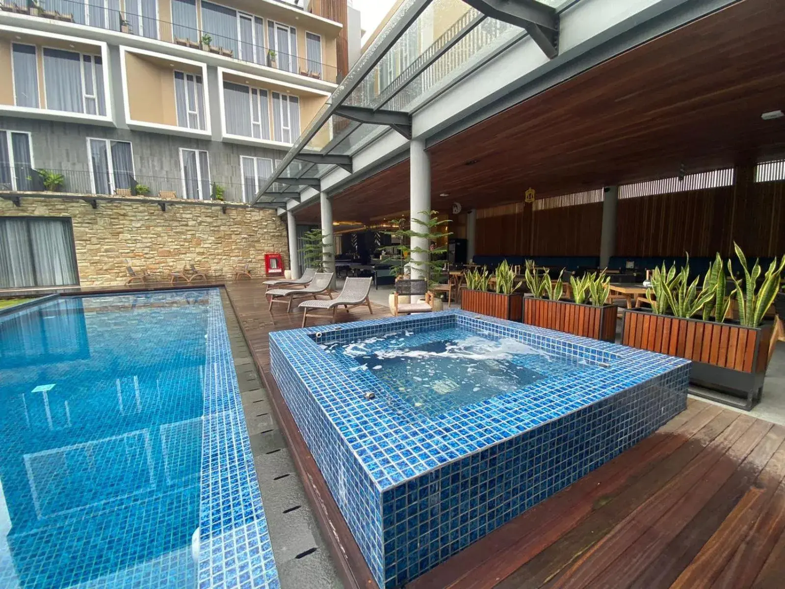 Swimming pool in Facade Hotel by Azana Swimming pool in Facade Hotel by Azana