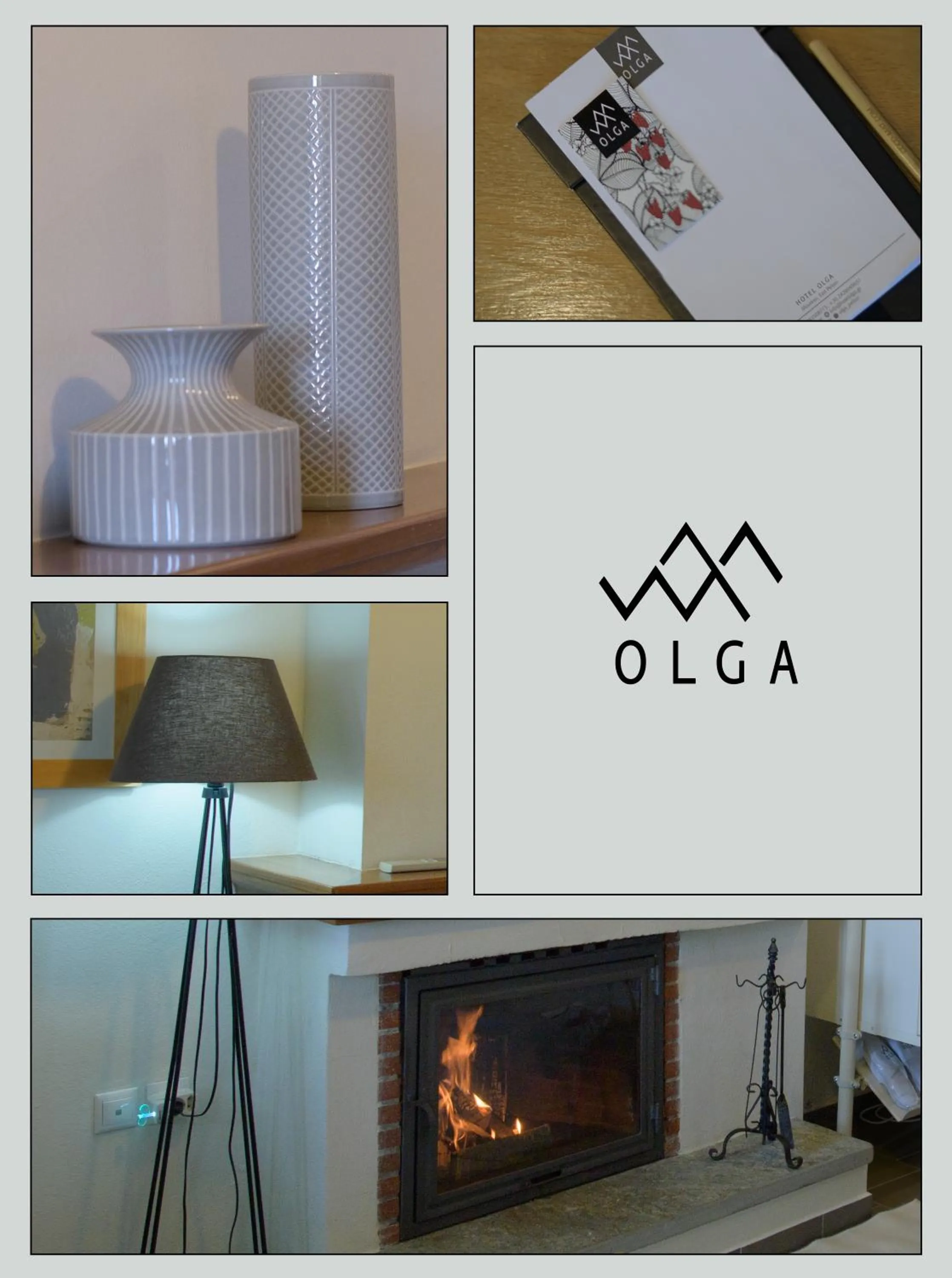 Logo/Certificate/Sign in Olga Hotel Mouresi
