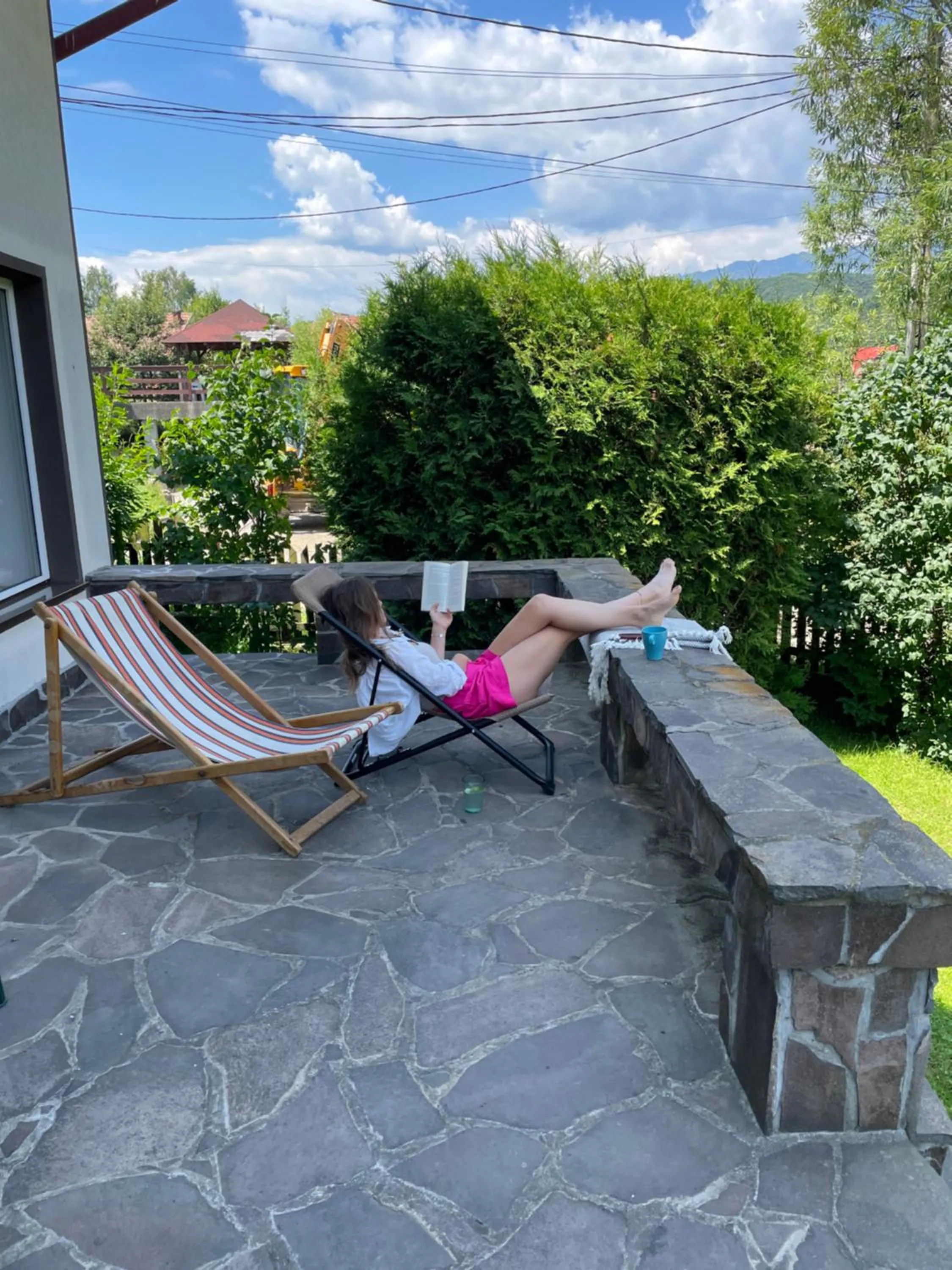 Garden in Homy family house