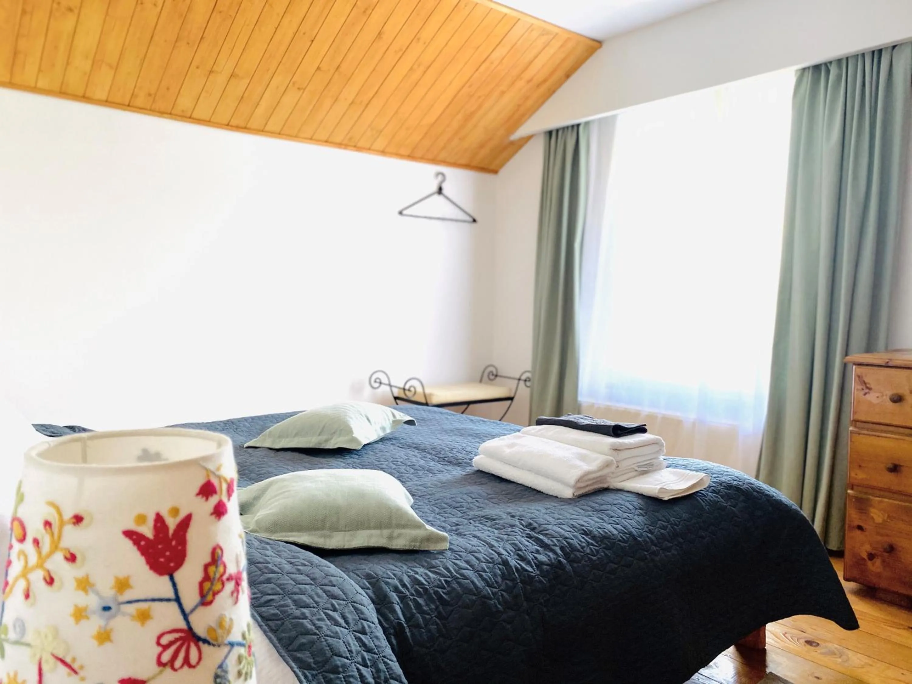 Bedroom, Bed in Homy family house