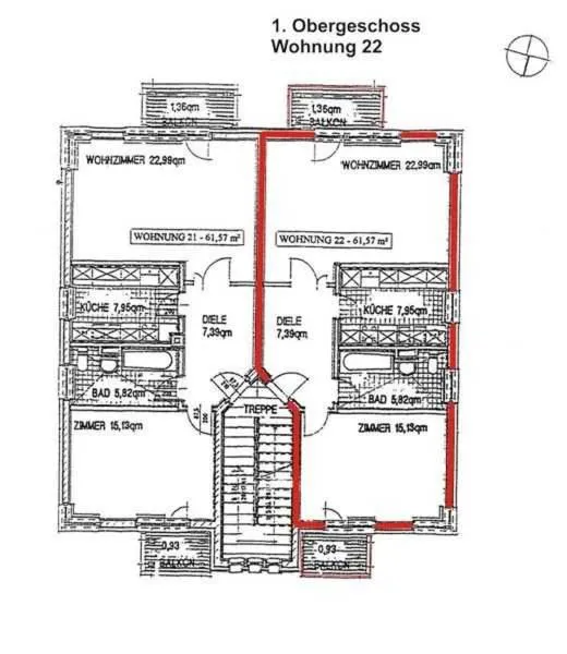 Floor plan in Fewo cc Am Strauchelfeld 4 Fewo 22 Rudisch