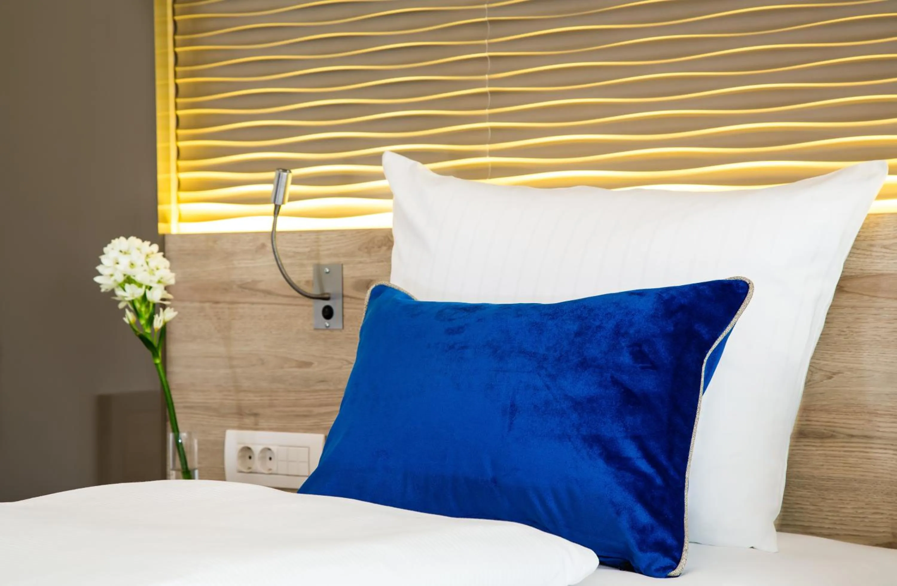 Bed in Hotel Atlas Leipzig