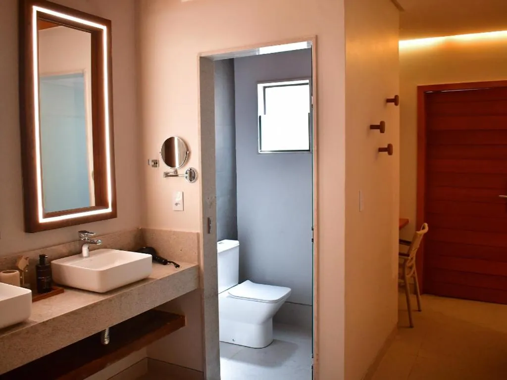 Toilet in Pousada Sol e Mar